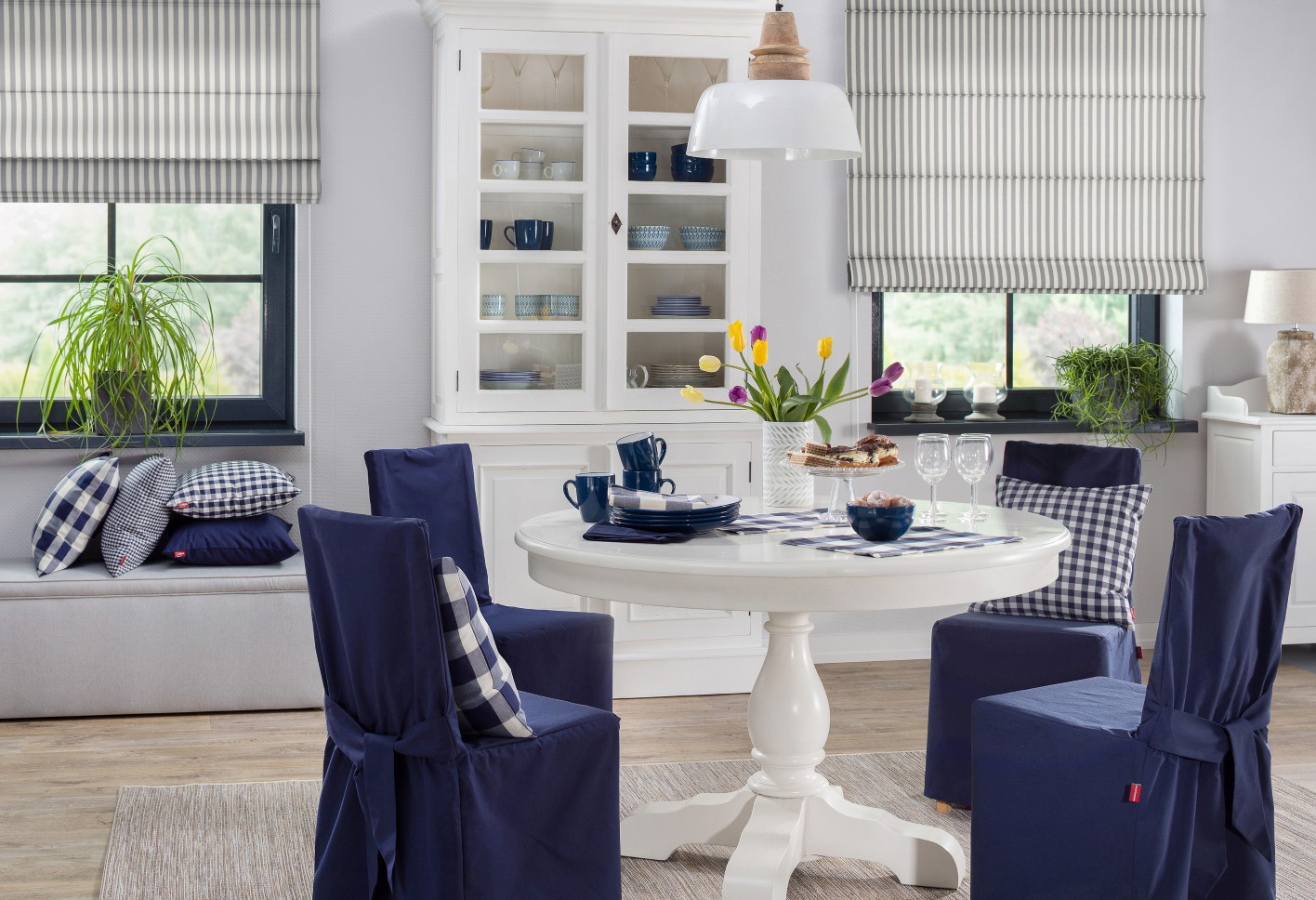 eetkamer in maritieme stijl