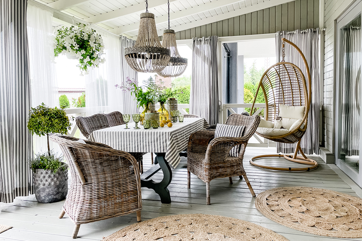 Boho-stijl terras