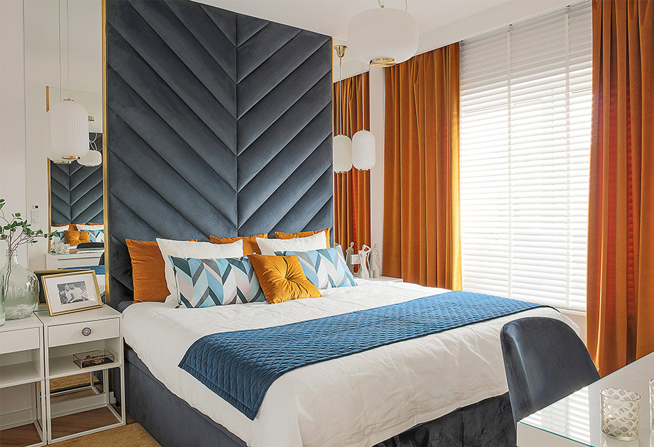 Autumn colours bedroom