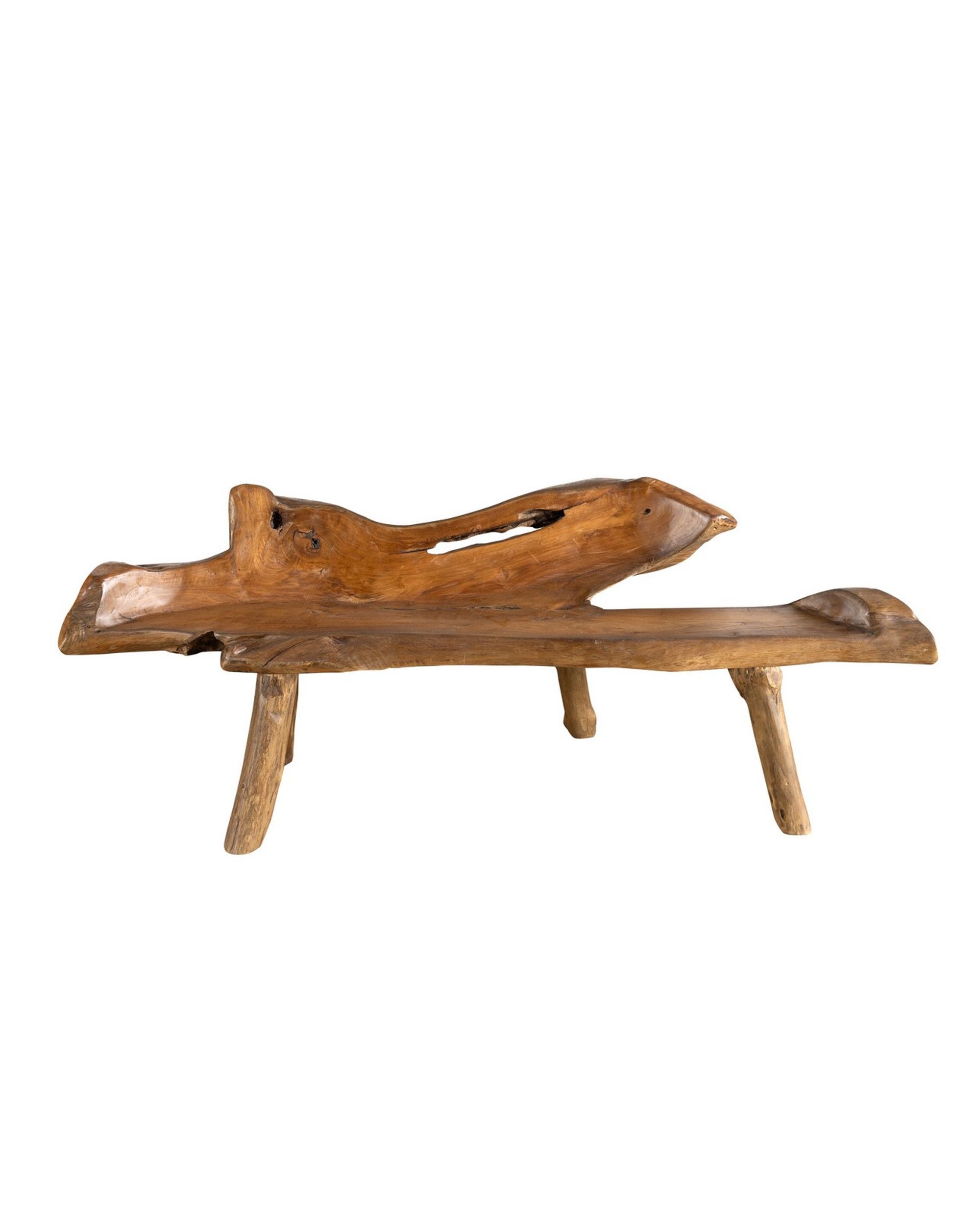Teakhouten Bankje Oir 150x50x75 cm (hover)