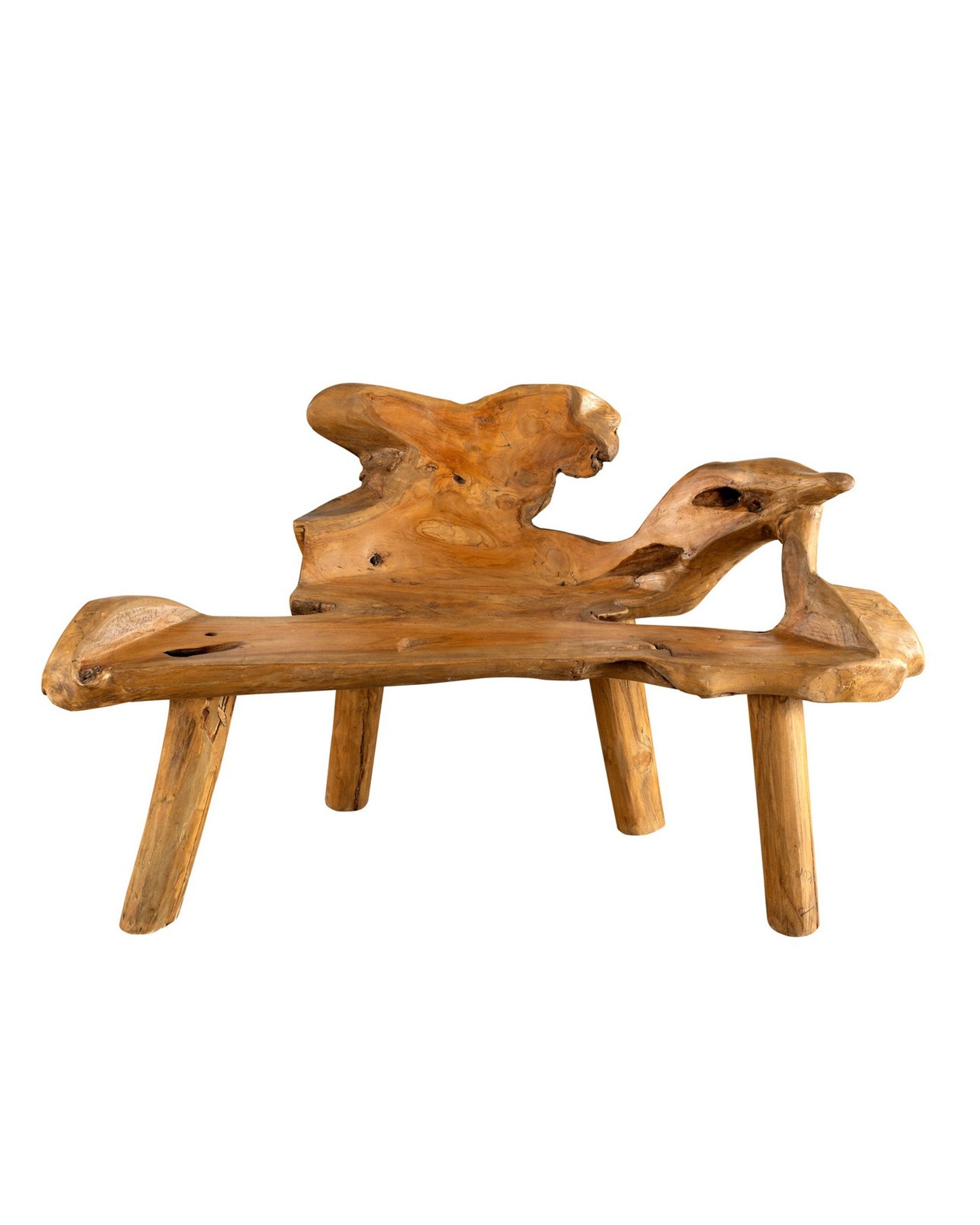 Teakhouten Bankje Oir 100x45x65 cm (hover)