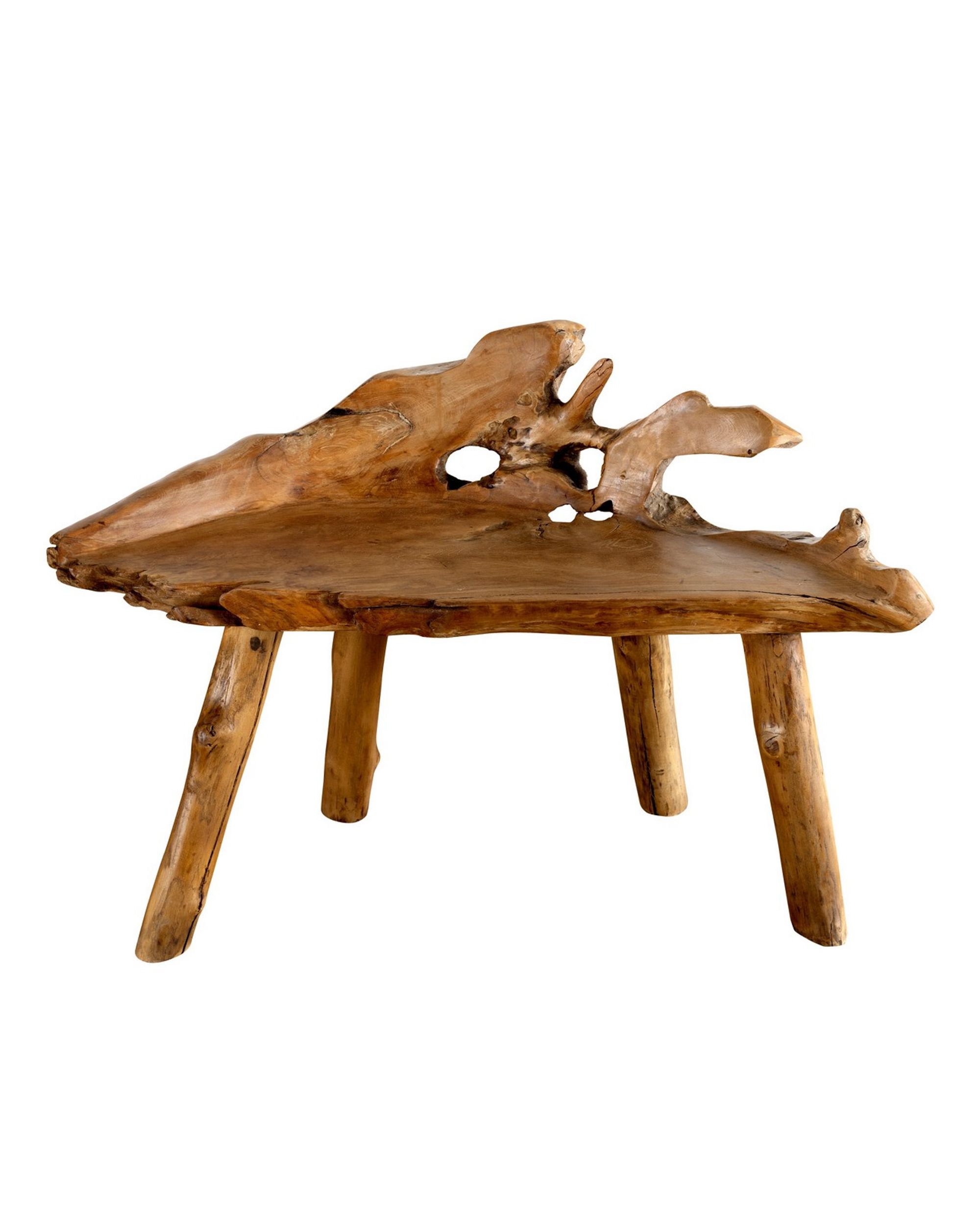 Teakhouten Bankje Oir 60x40x65 cm (hover)