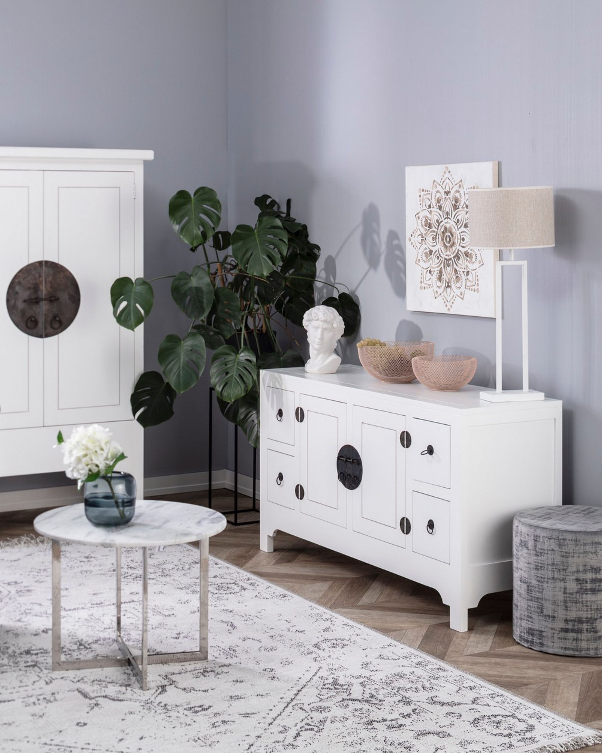 Dressoir Modern Wit 137x45x76 cm (hover)