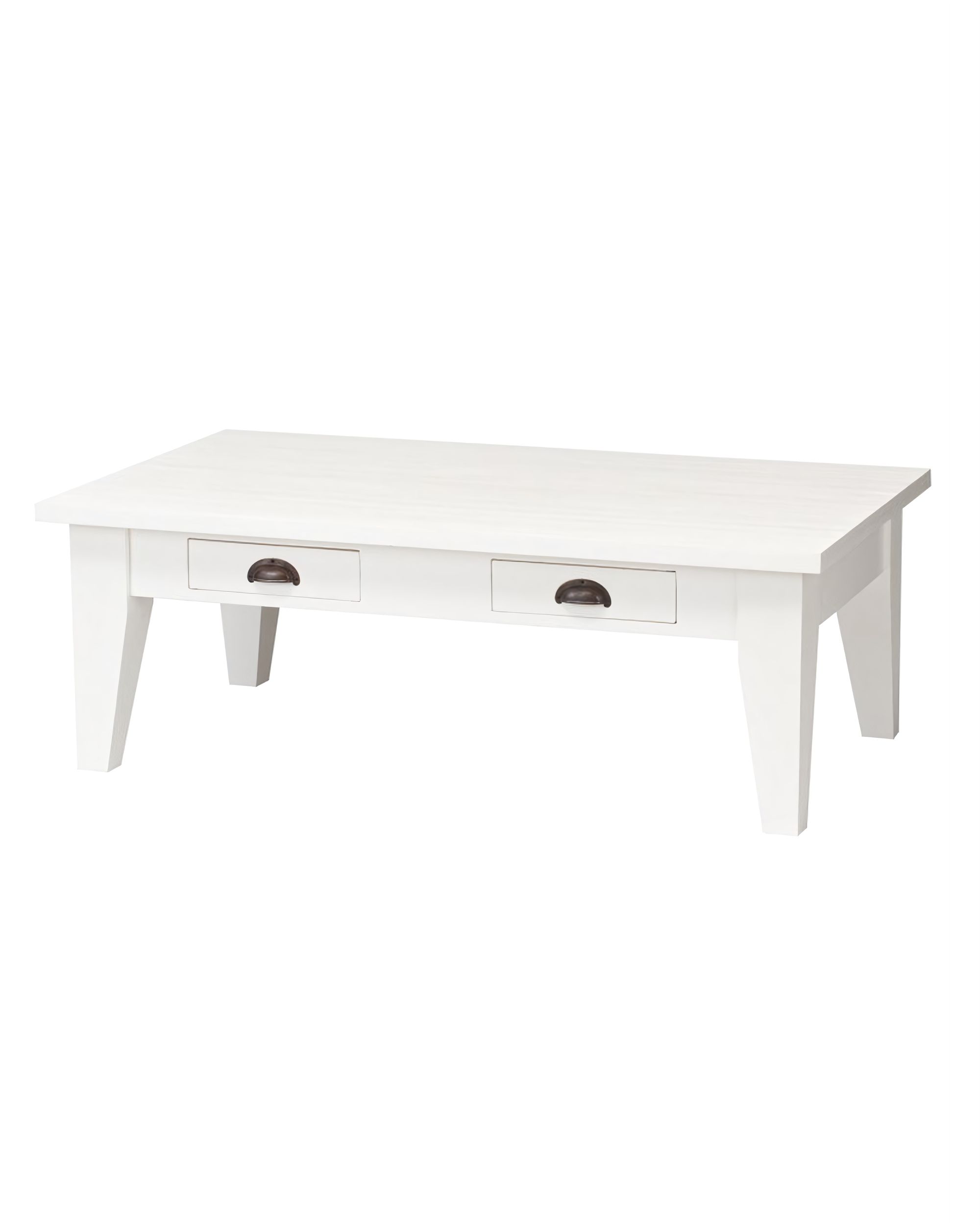 Bijzettafel Milton wit 130x73x45 cm