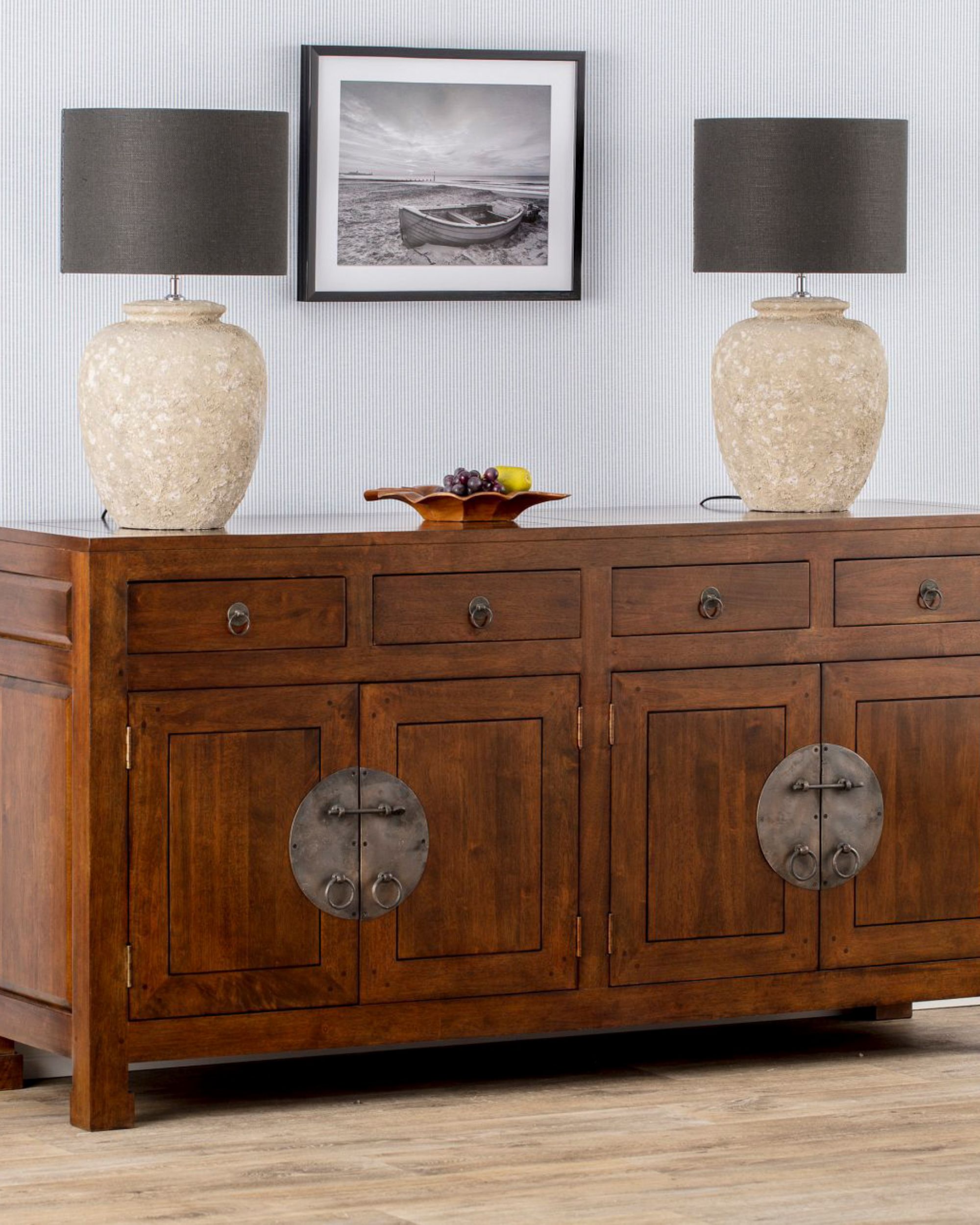 Dressoir Ibuku bruin 174x50x90 cm (hover)