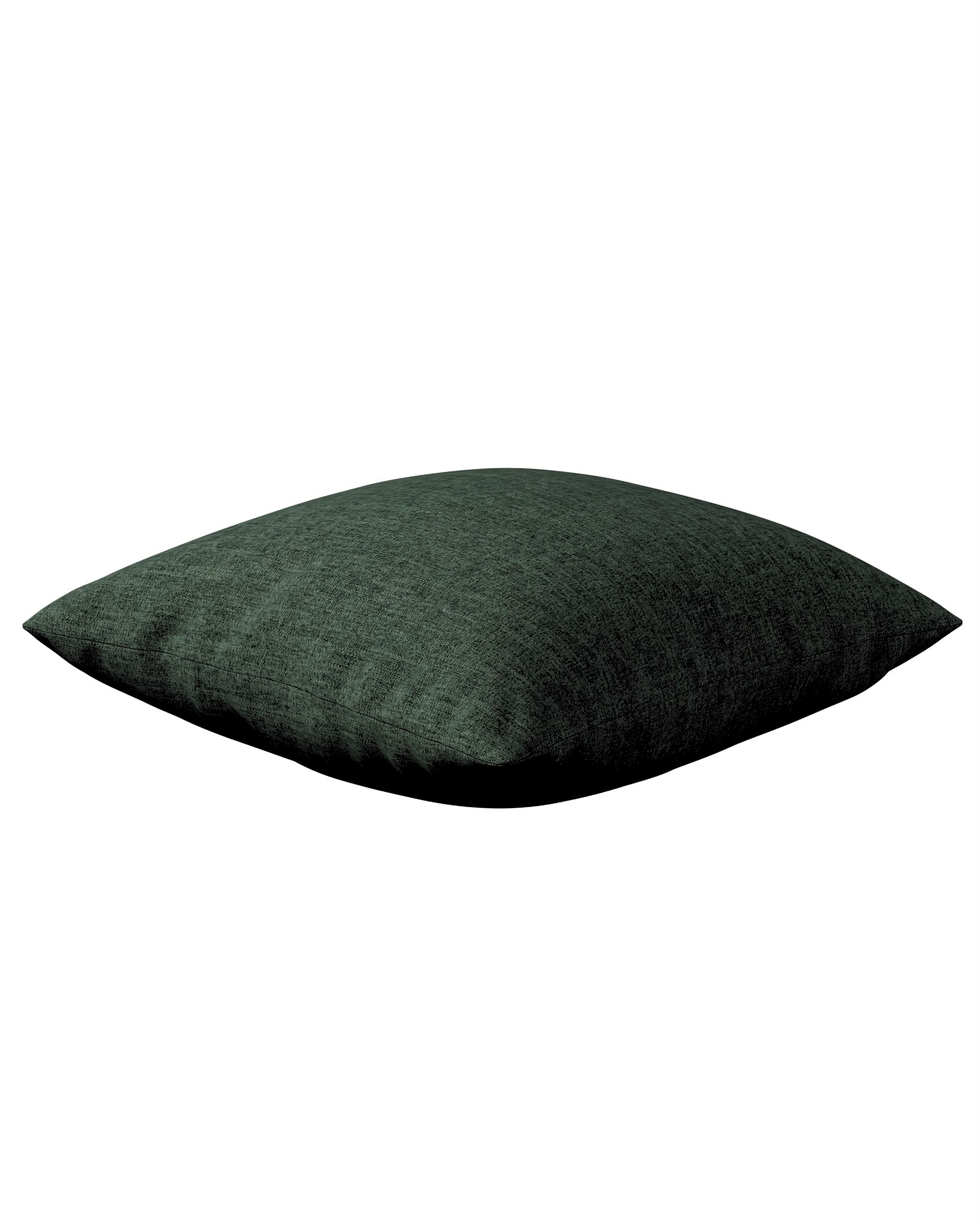 Kussenhoes Mia kleur product groen stof met structuur (hover)