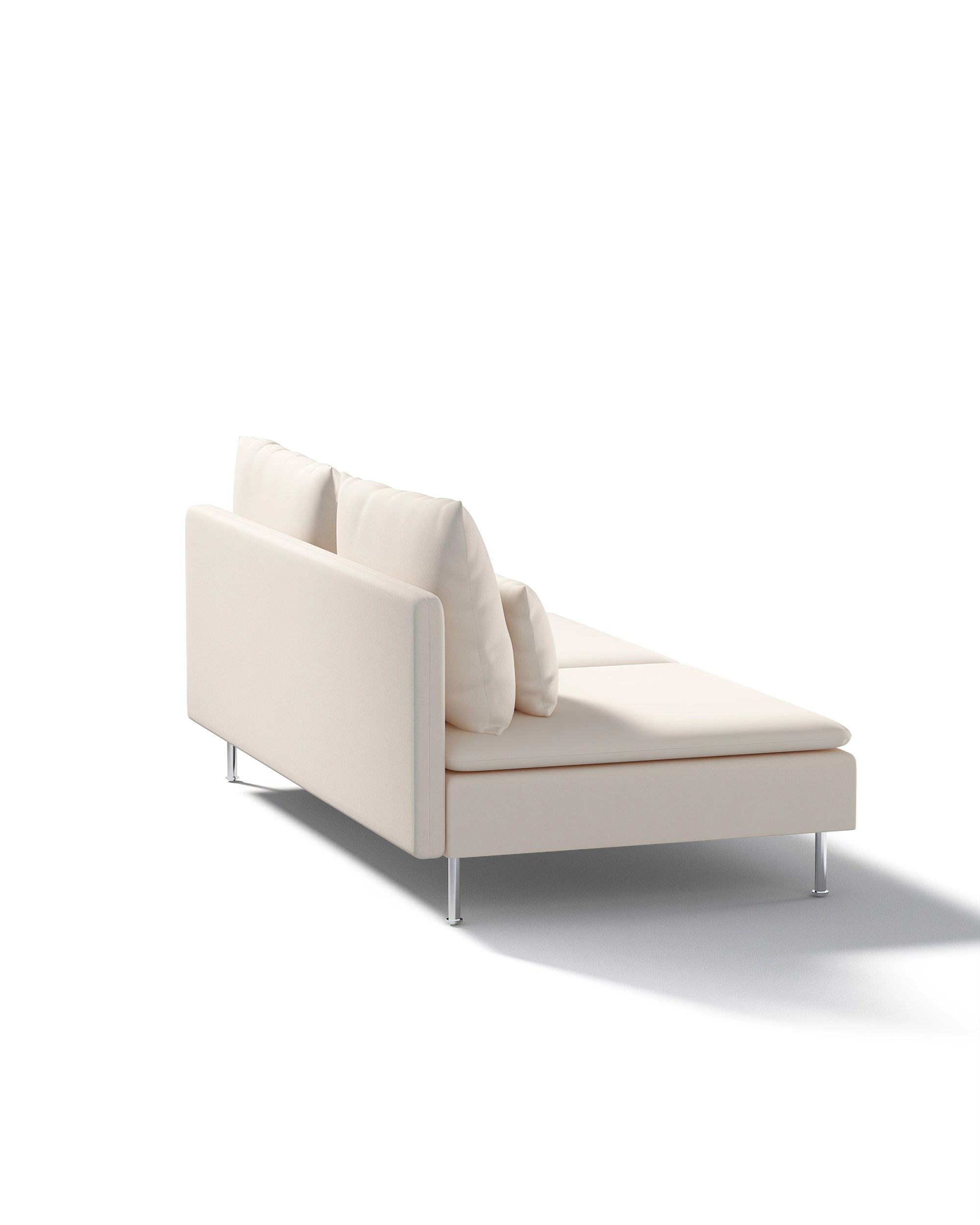 Söderhamn hoes voor 3-zitselement - niet uitklapbaar kleur product beige stof met structuur (hover)
