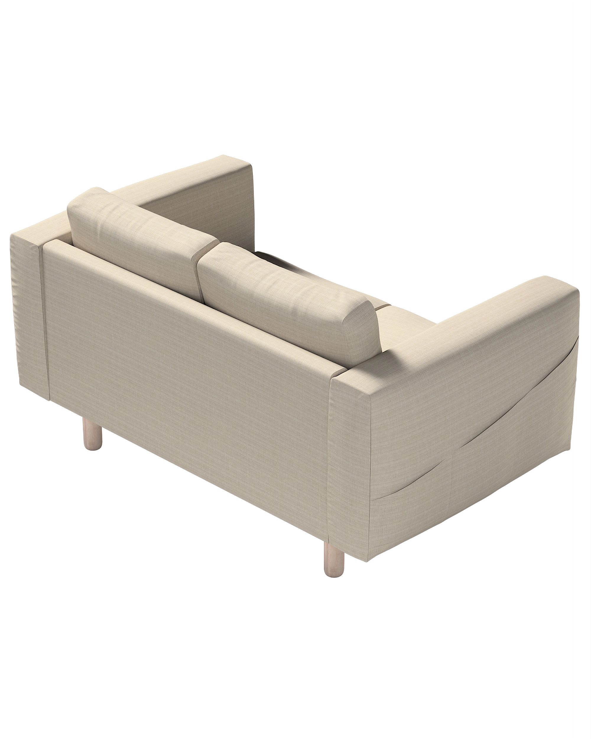 Norsborg hoes voor 2-zitsbank kleur product beige stof met structuur (hover)