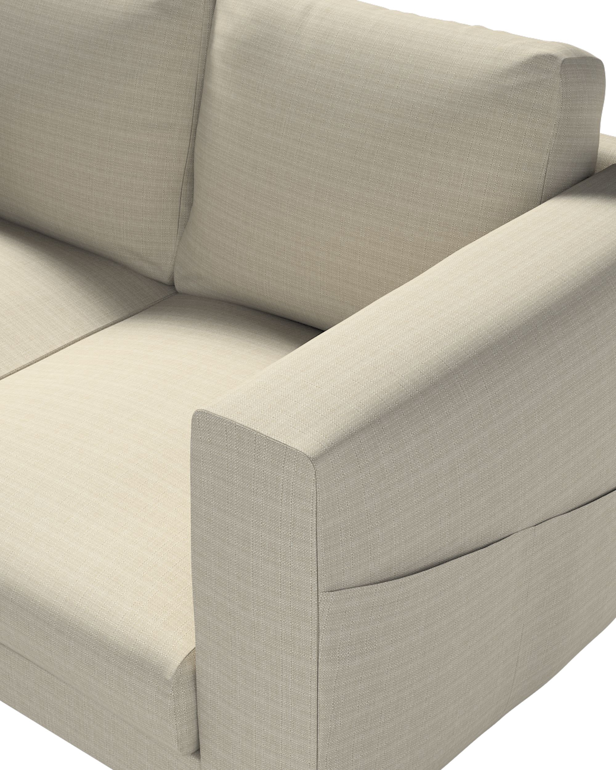 Norsborg hoes voor 2-zitsbank kleur product beige stof met structuur (hover)