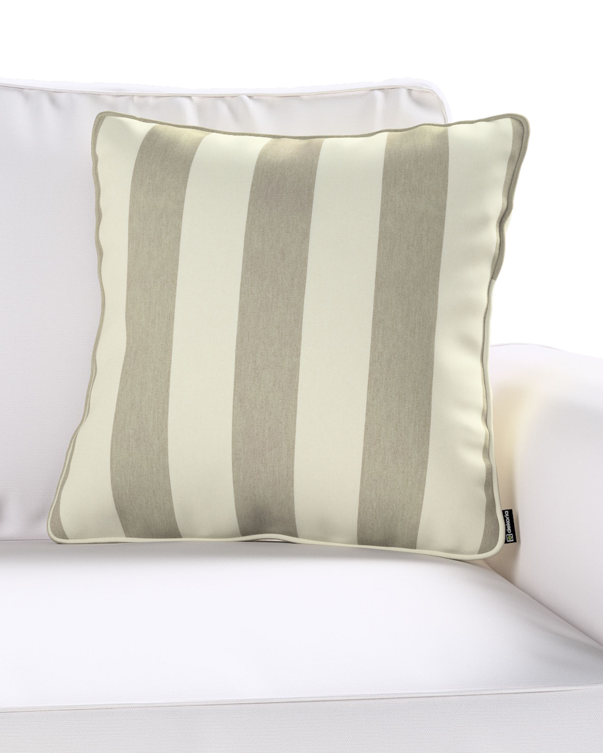 Gabi met bies kleur product beige stof met patroon (hover)