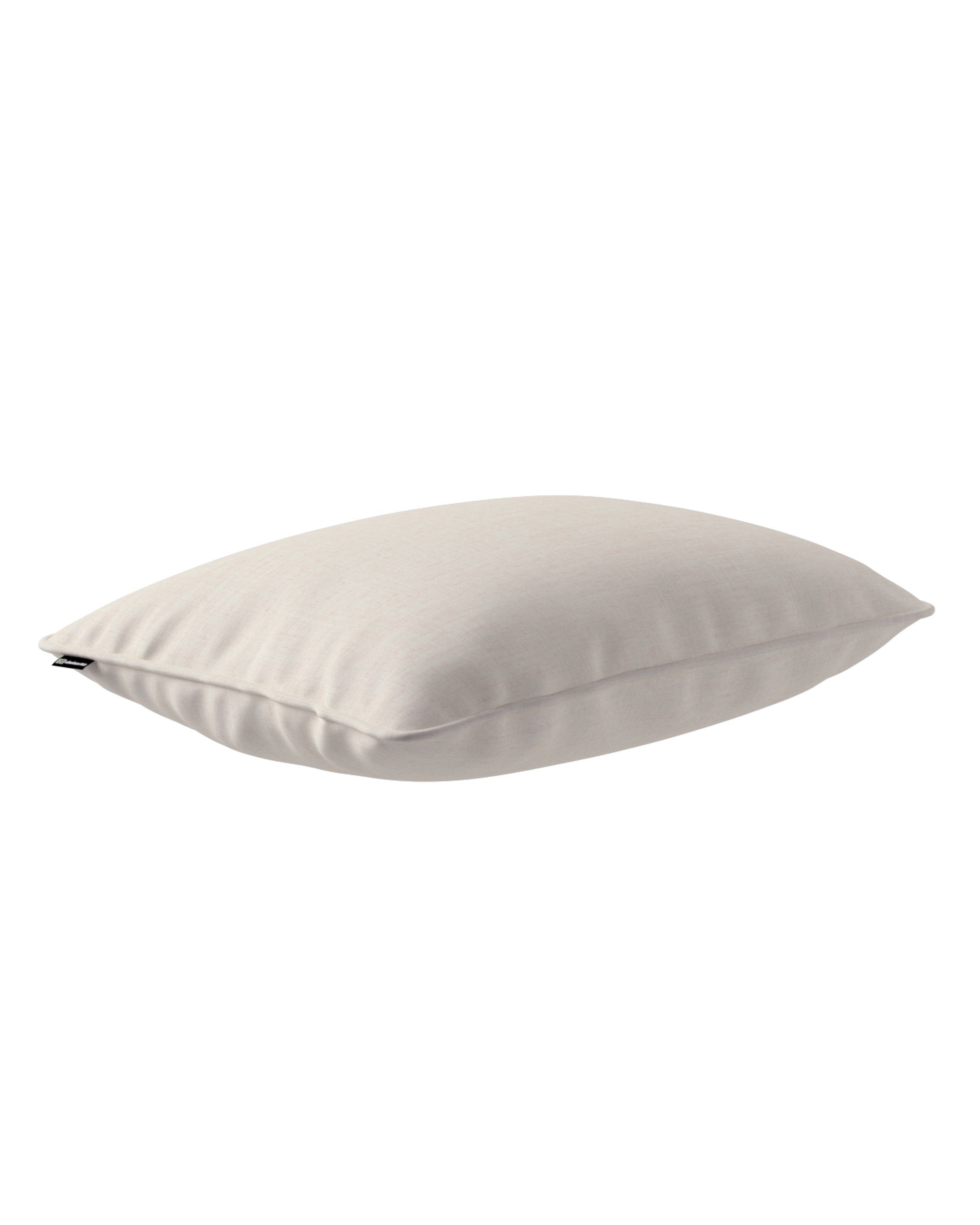 Kussenhoes Gabi met bies (rechthoekig) kleur product crème stof met structuur (hover)