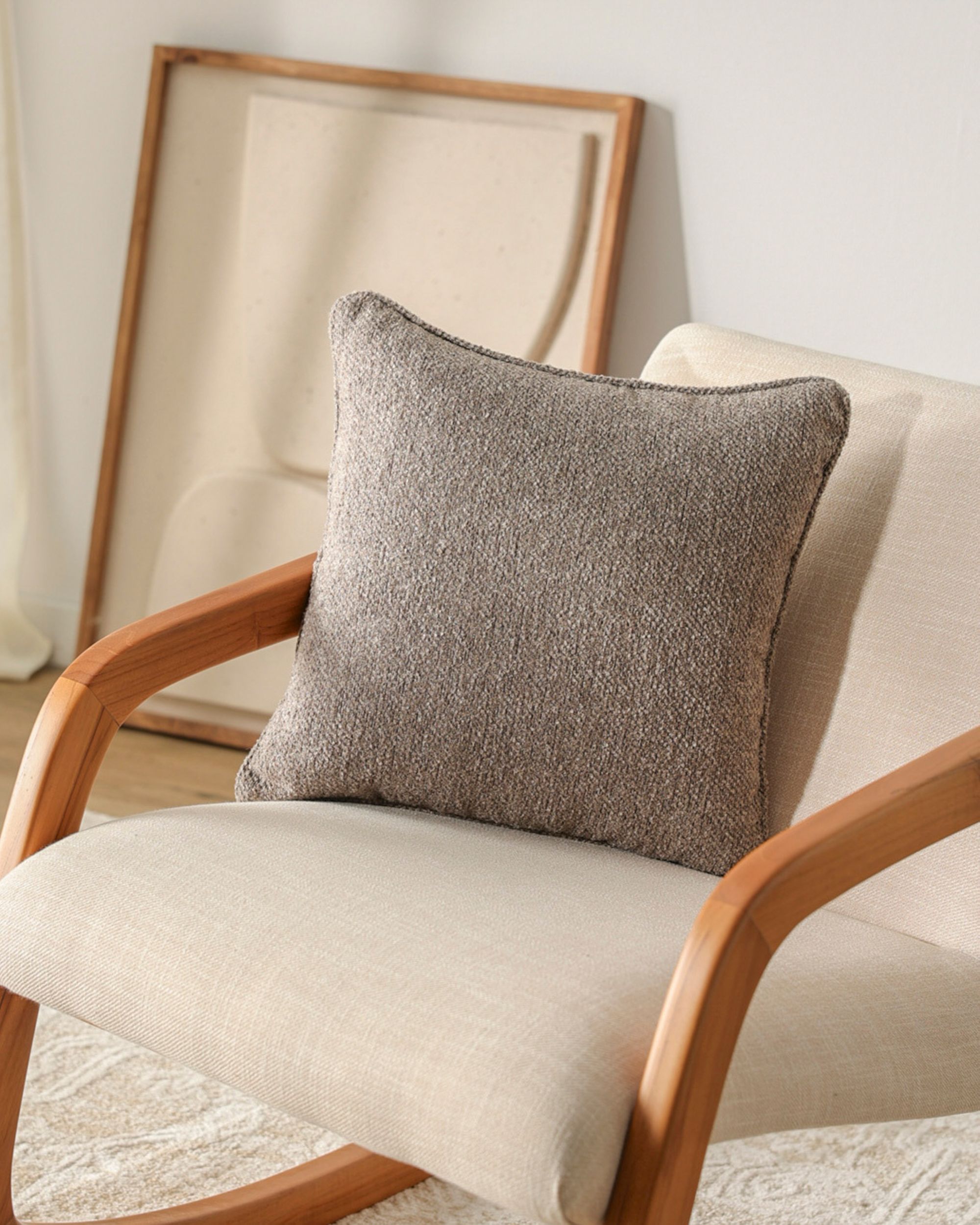 Gabi met bies kleur product beige stof met structuur (hover)