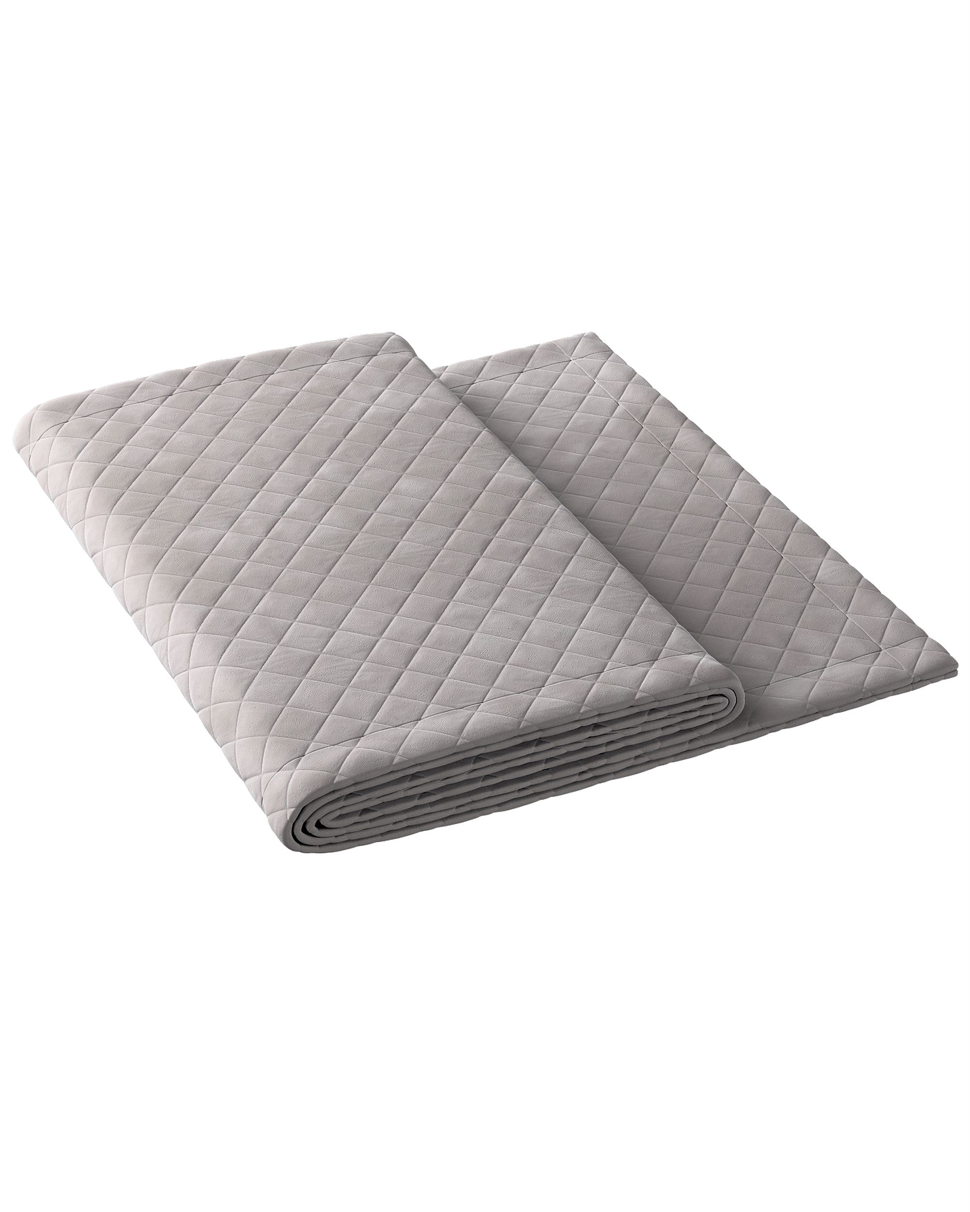 Bedloper Velvet kleur product grijs stof glanzend, fluweel (hover)