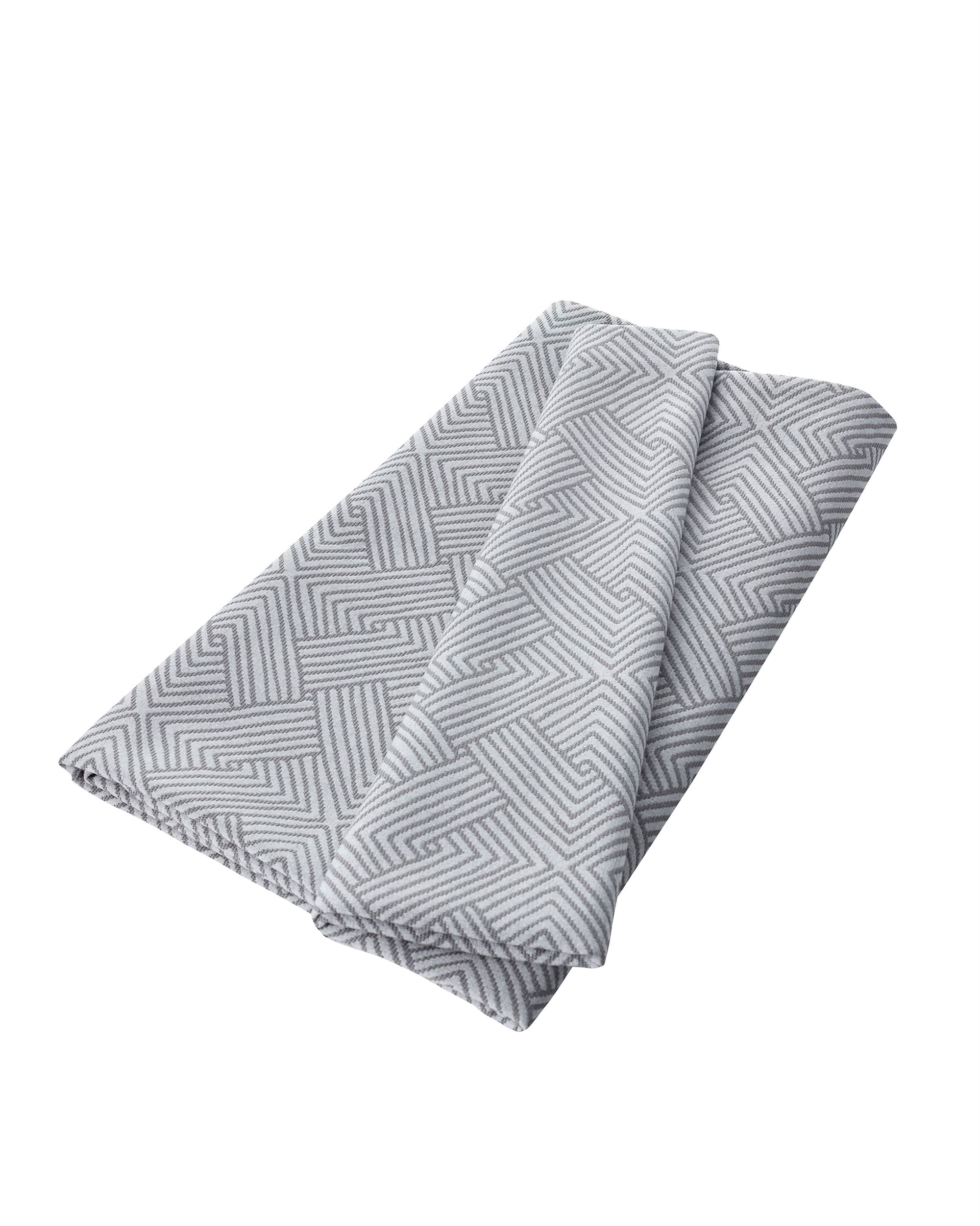 Sprei 220x260cm kleur product zilver stof met structuur, met patroon (hover)