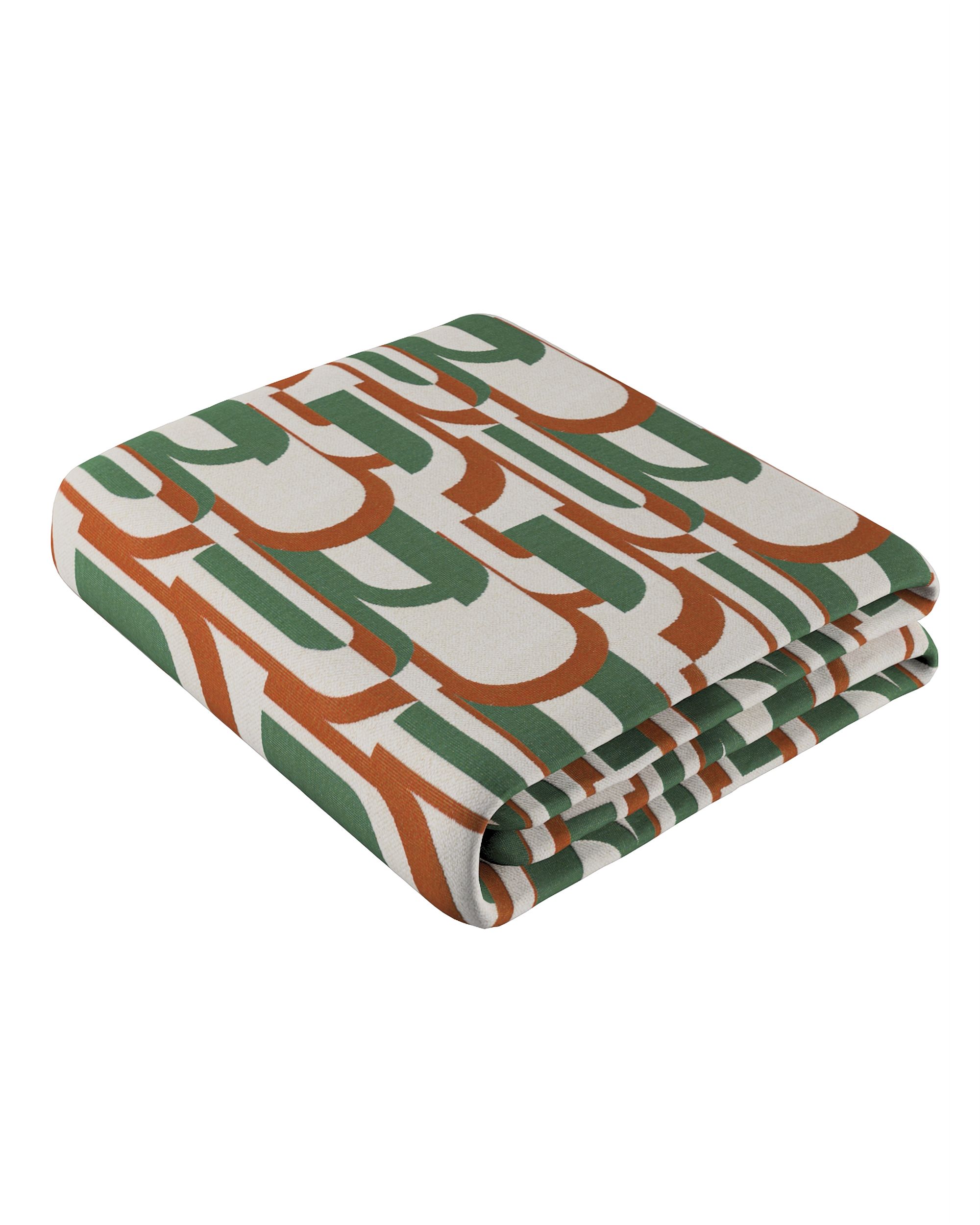 Sprei 220x260cm kleur product groen stof met structuur, met patroon