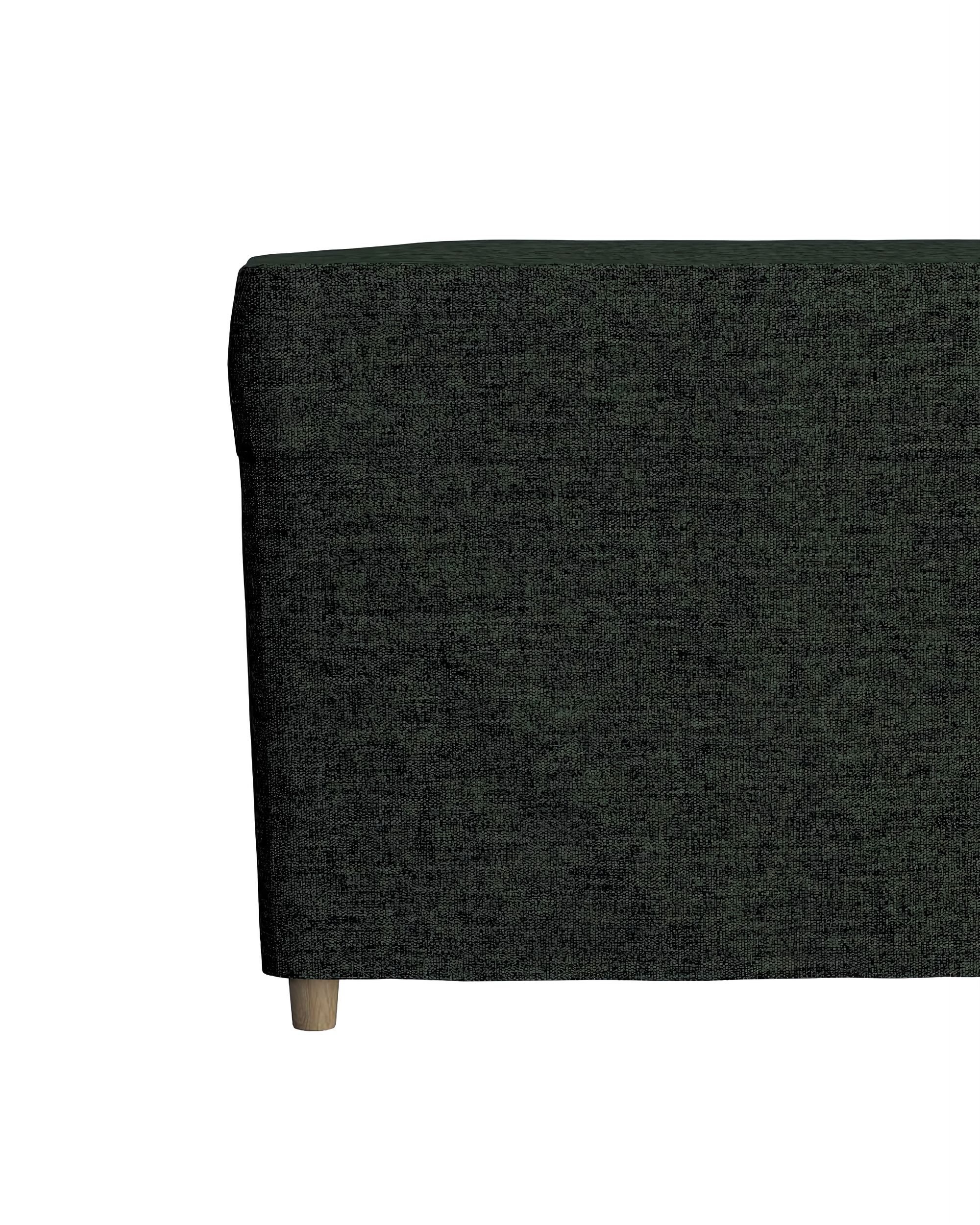 IKEA hoes voor voetenbank Strandmon kleur product groen stof met structuur (hover)