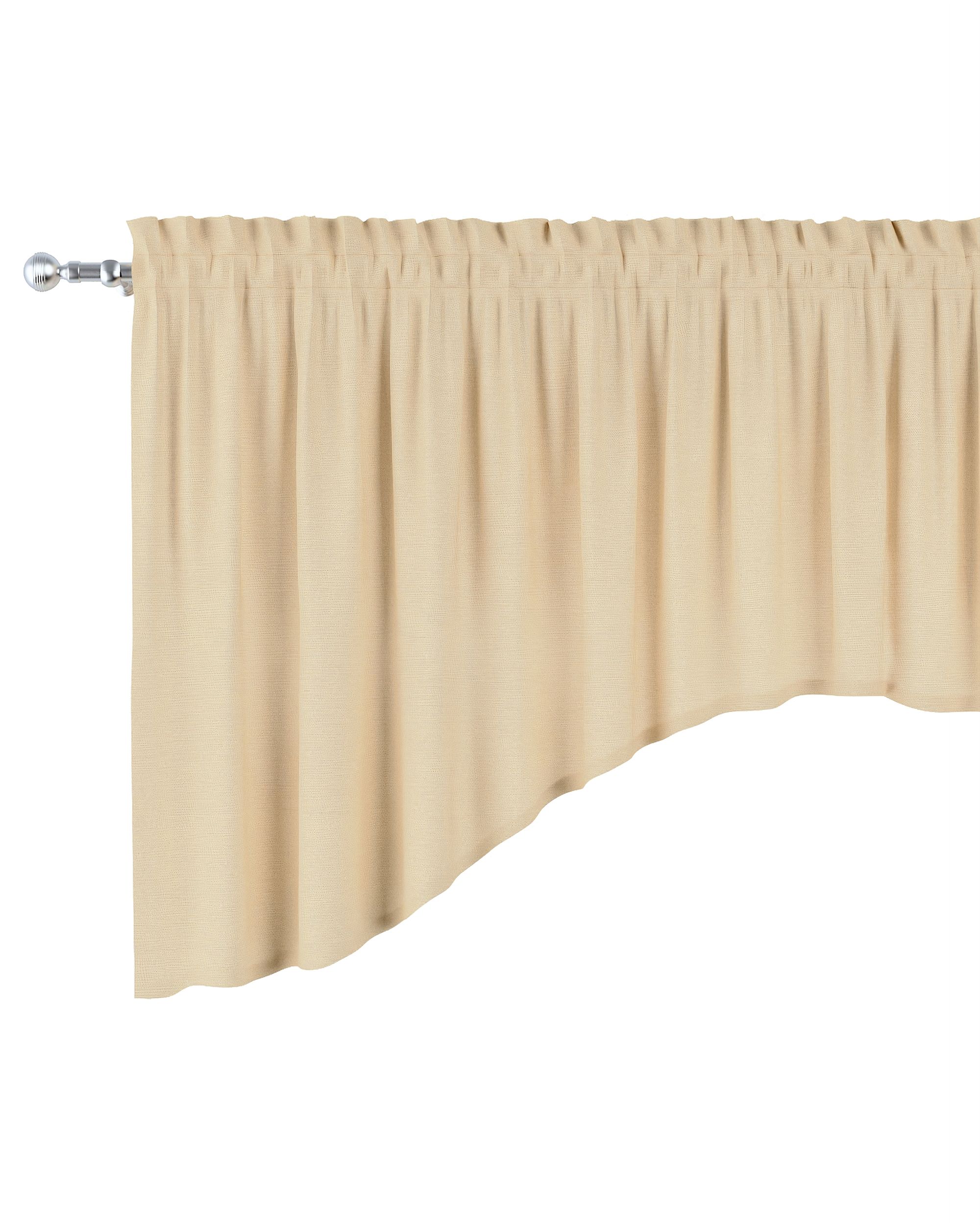 Strikvormige Lambrequin kleur product beige
