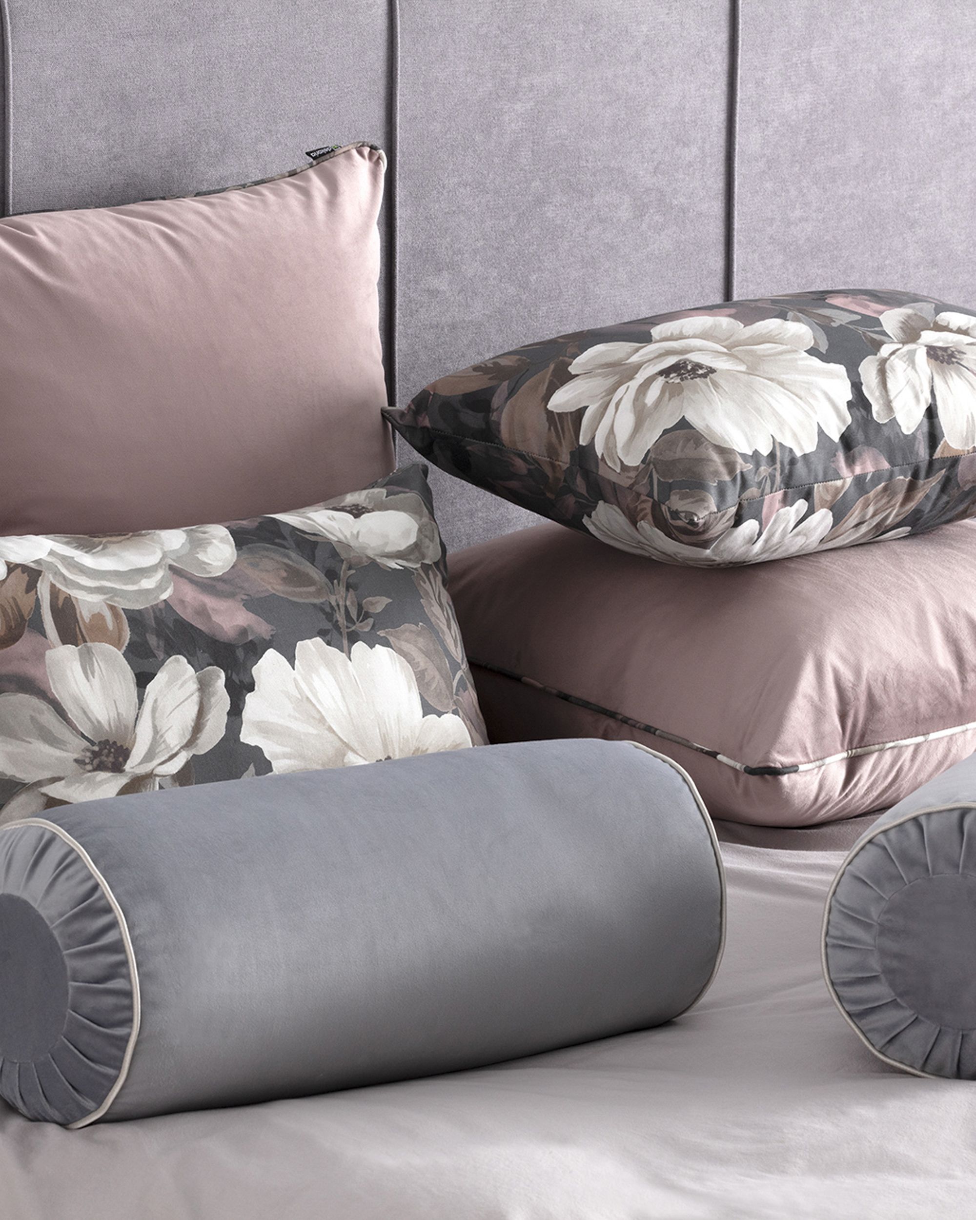 Set van 6 decoratieve kussens Romantische Ziel (hover)