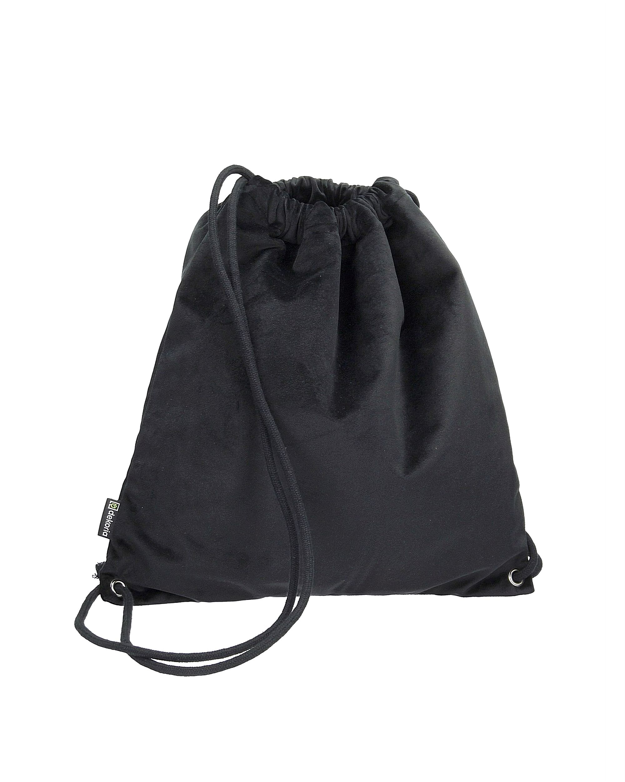 Gymtas dark grey kleur product zwart stof glanzend, fluweel