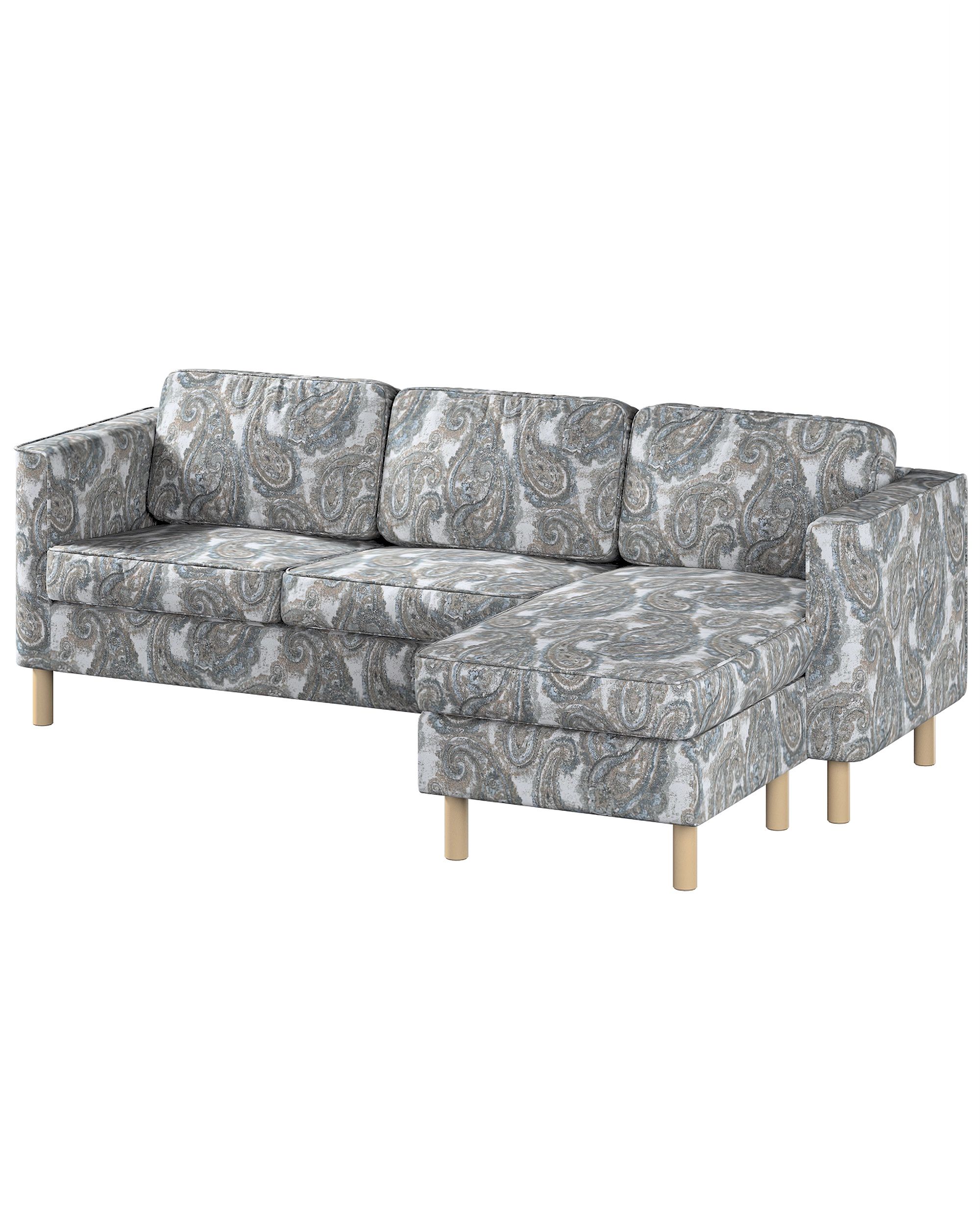 IKEA zitbankhoes voor Pärup 2-zitsbank met chaise longue kleur product meerkleurig stof met structuur, met patroon