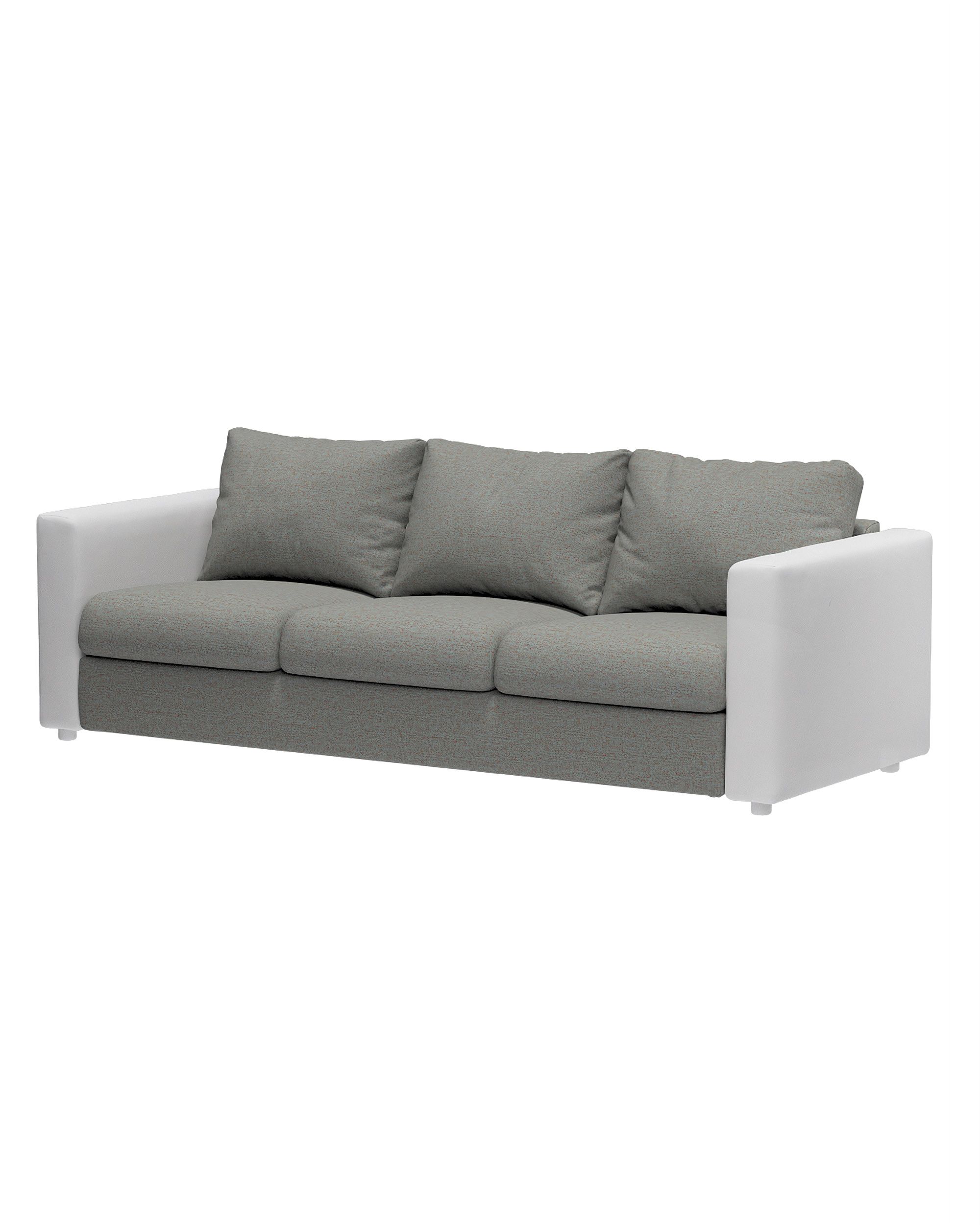 Hoes voor 3-persoons zitbankelement Vimle kleur product blauw stof met structuur