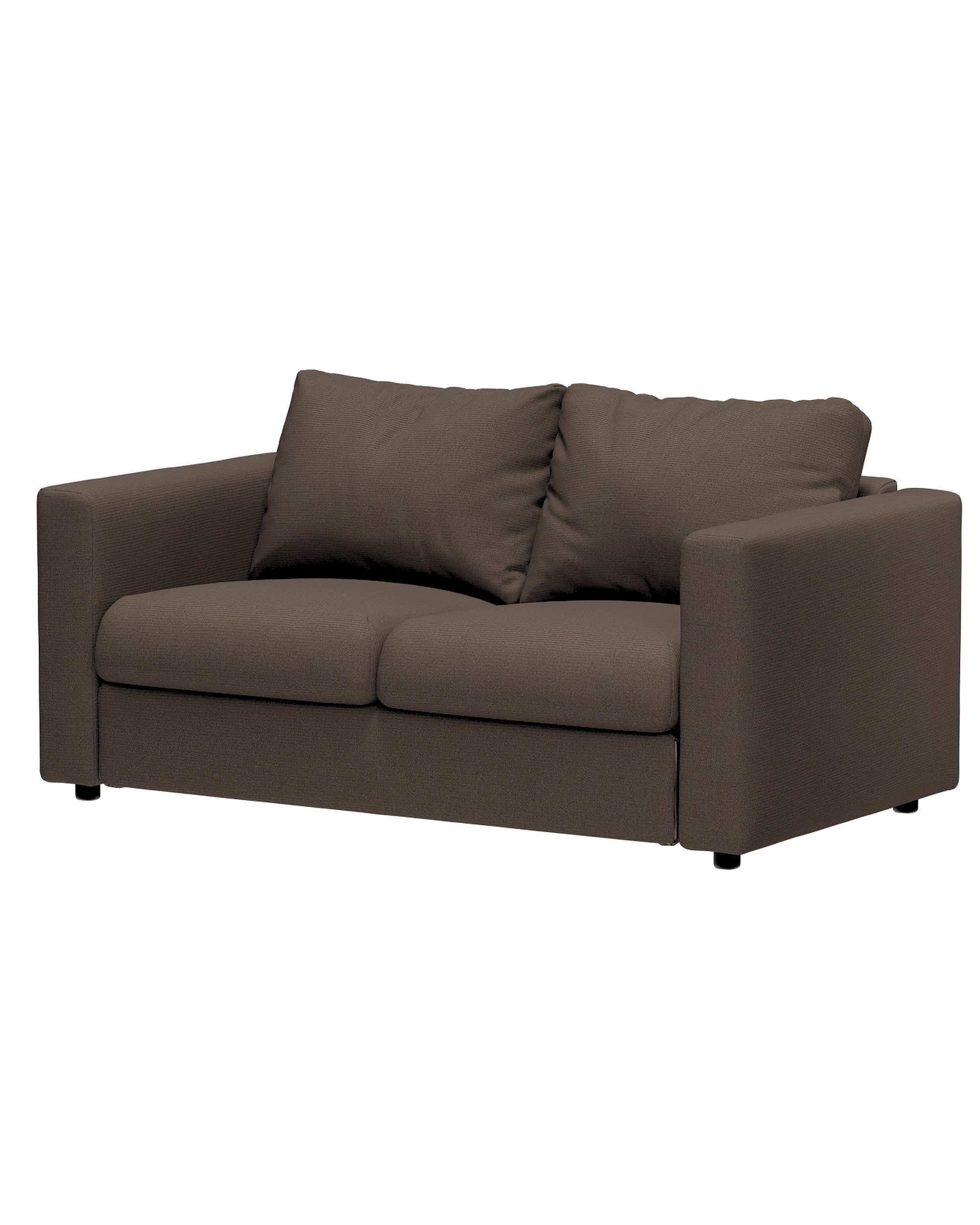 Hoes voor 2-persoons zitbankelement Vimle kleur product bruin stof met structuur (hover)