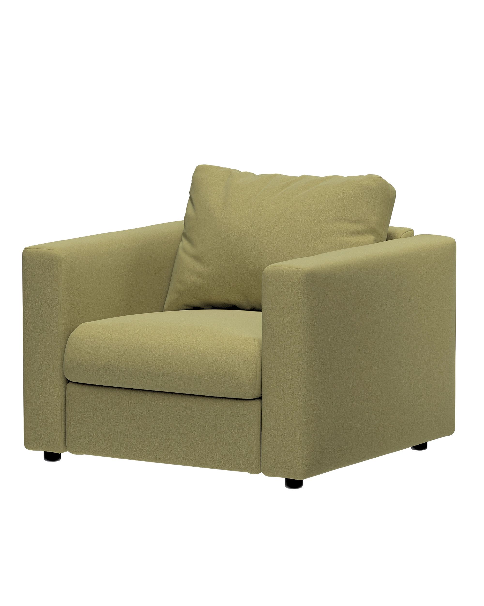 Hoes voor fauteuilelement Vimle kleur product groen stof glanzend, fluweel (hover)