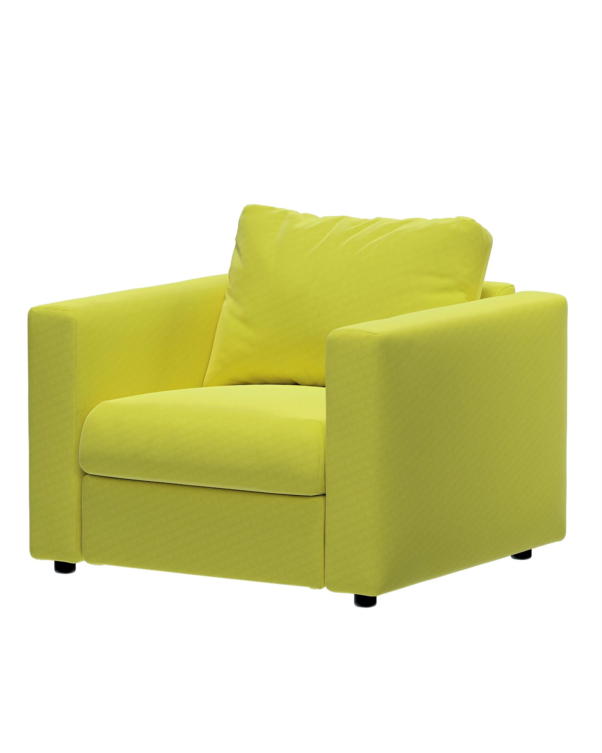 Hoes voor fauteuilelement Vimle kleur product groen stof glanzend, fluweel (hover)
