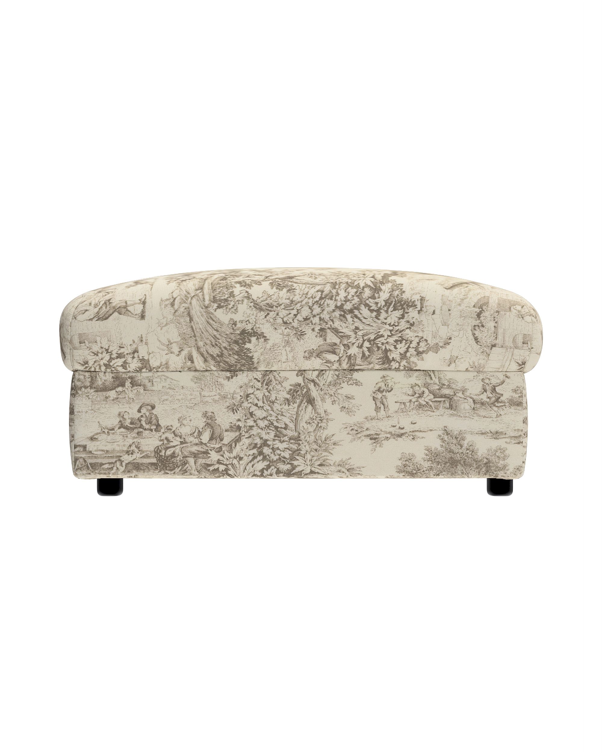 Hoes voor Vimle-poef kleur product bruin stof met patroon