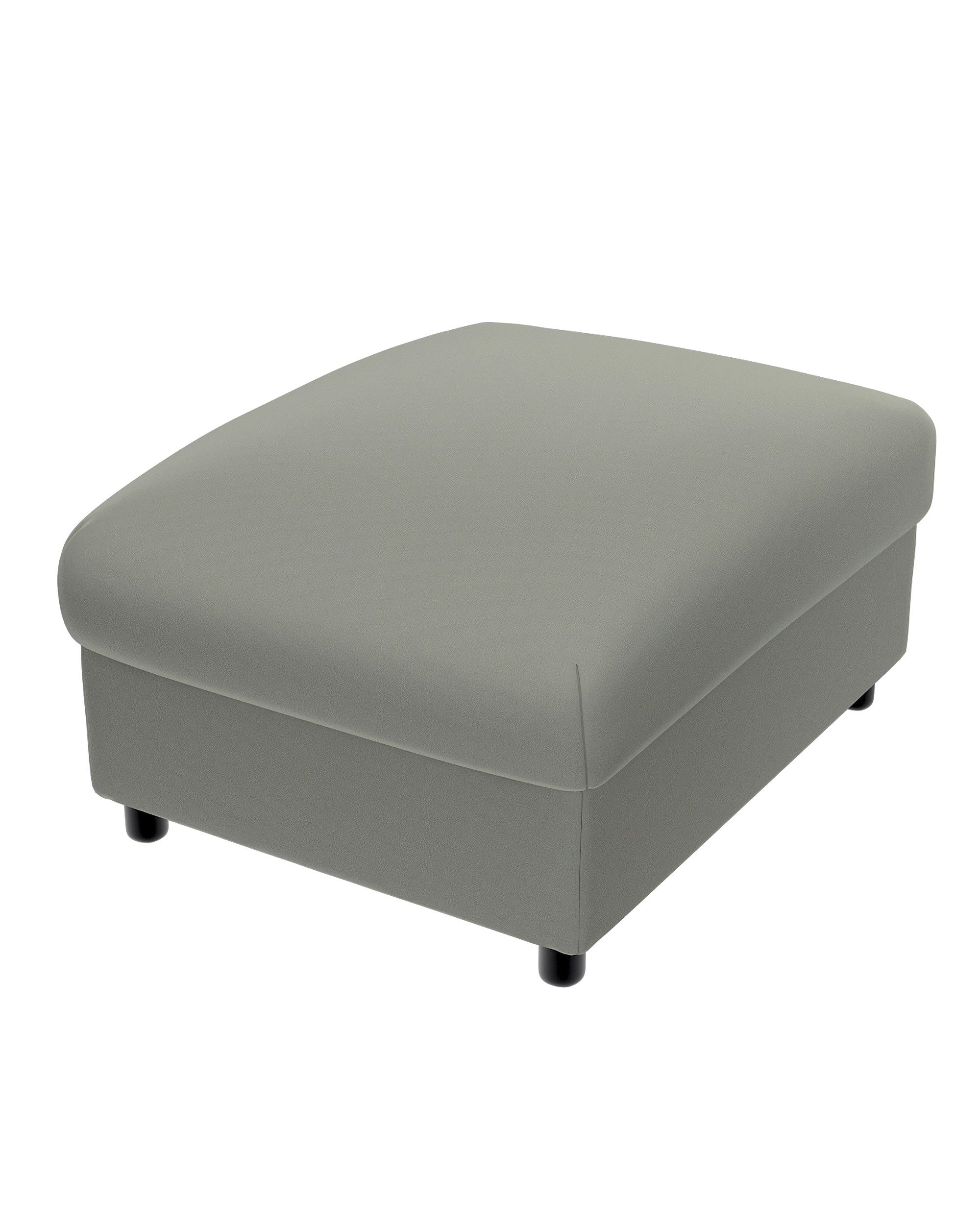 Hoes voor Vimle-poef kleur product grijs stof glanzend, fluweel (hover)