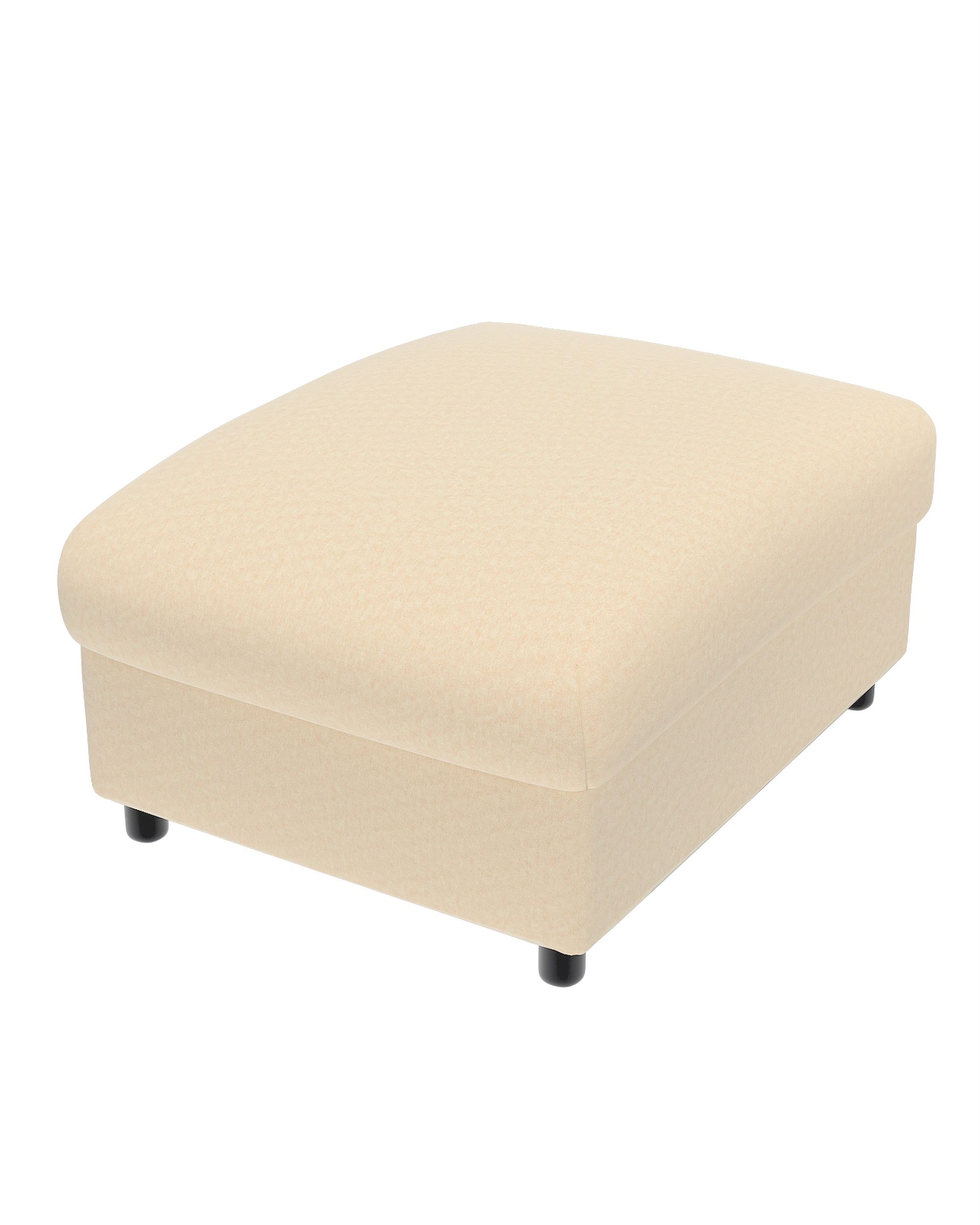 Hoes voor Vimle-poef kleur product ecru stof glanzend, fluweel (hover)