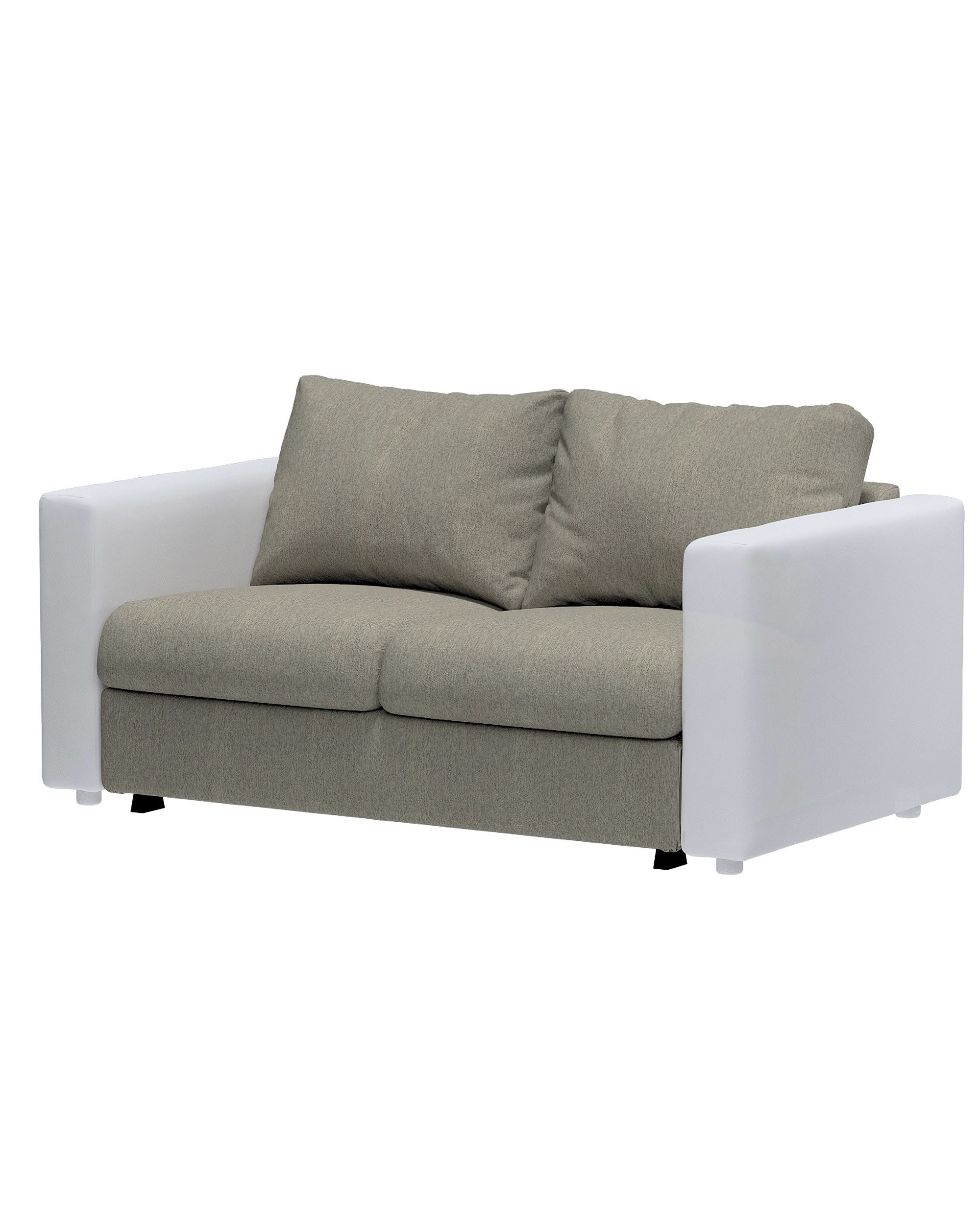 Hoes voor 2-persoons slaapbankelement Vimle kleur product beige stof met structuur