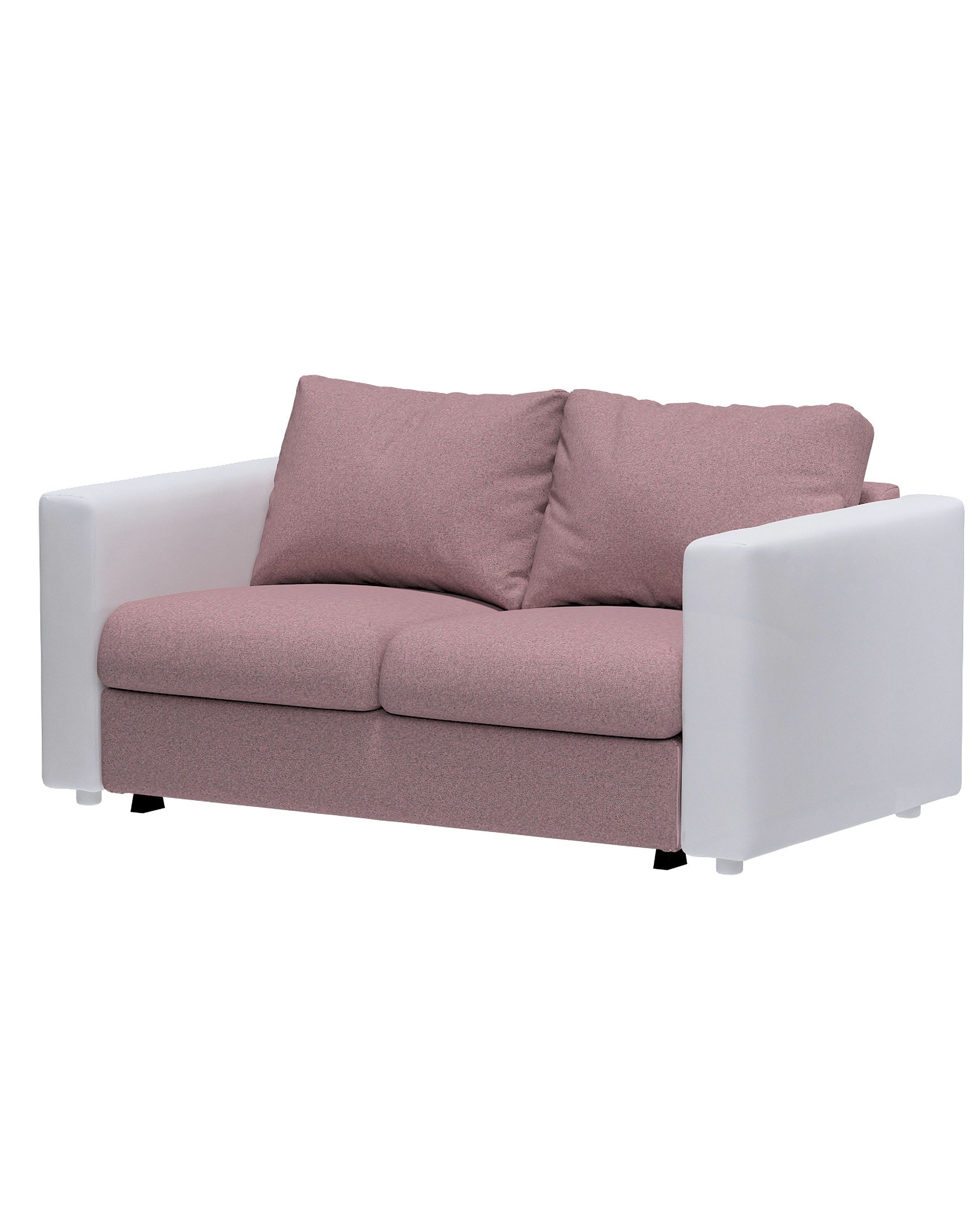 Hoes voor 2-persoons slaapbankelement Vimle kleur product roze stof met structuur