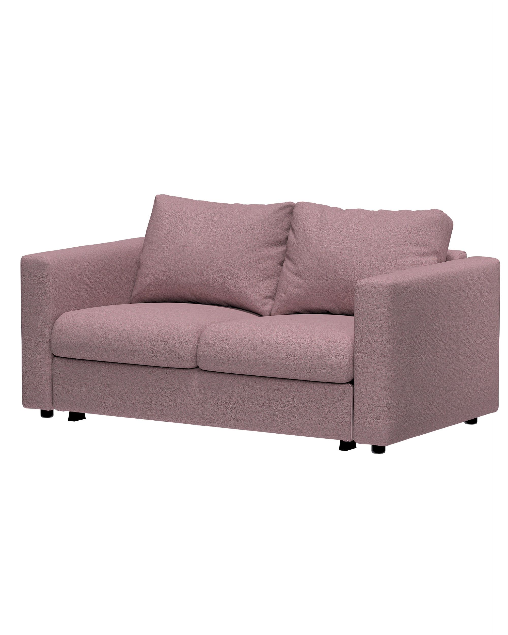 Hoes voor 2-persoons slaapbankelement Vimle kleur product roze stof met structuur (hover)