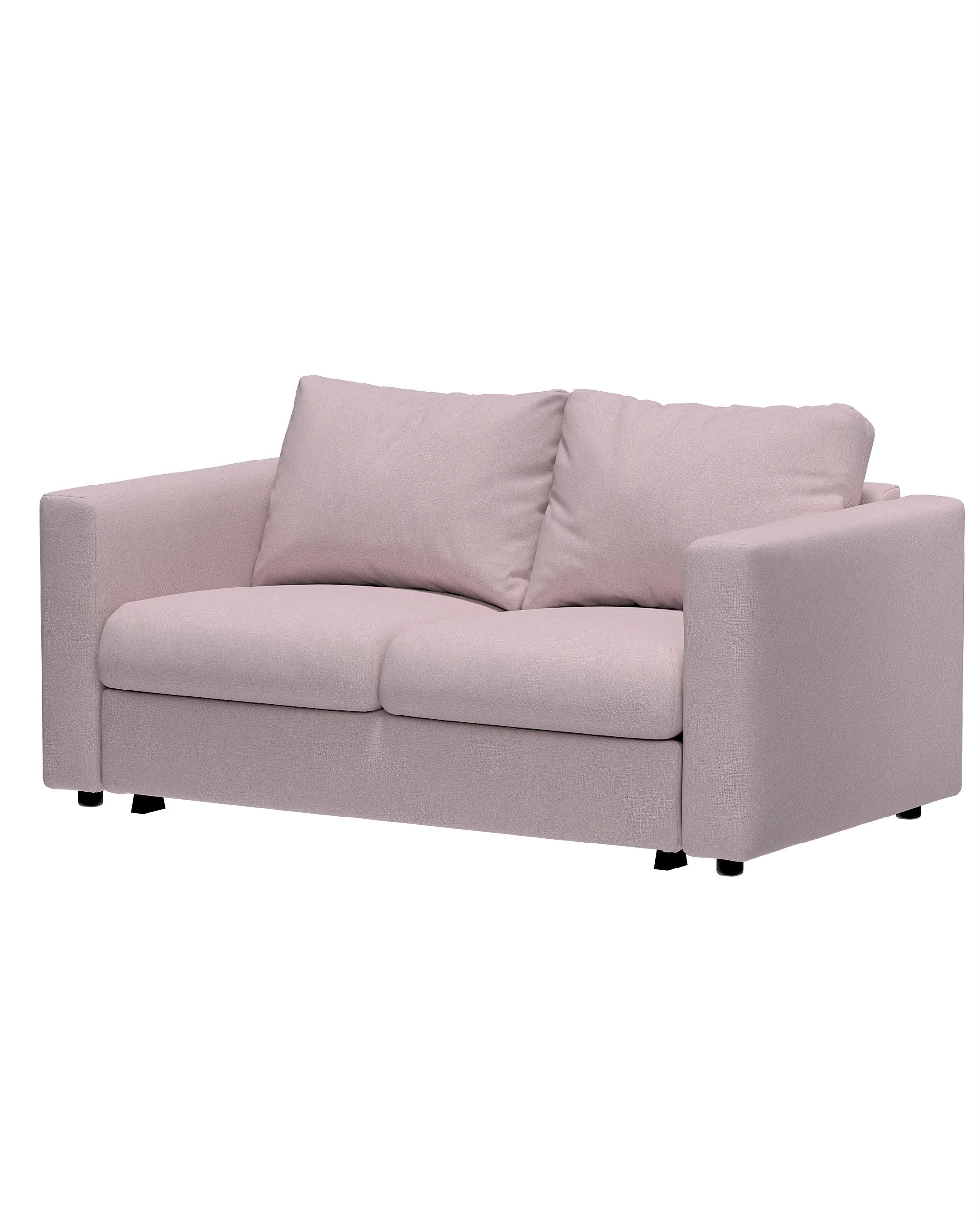 Hoes voor 2-persoons slaapbankelement Vimle kleur product roze stof met structuur (hover)