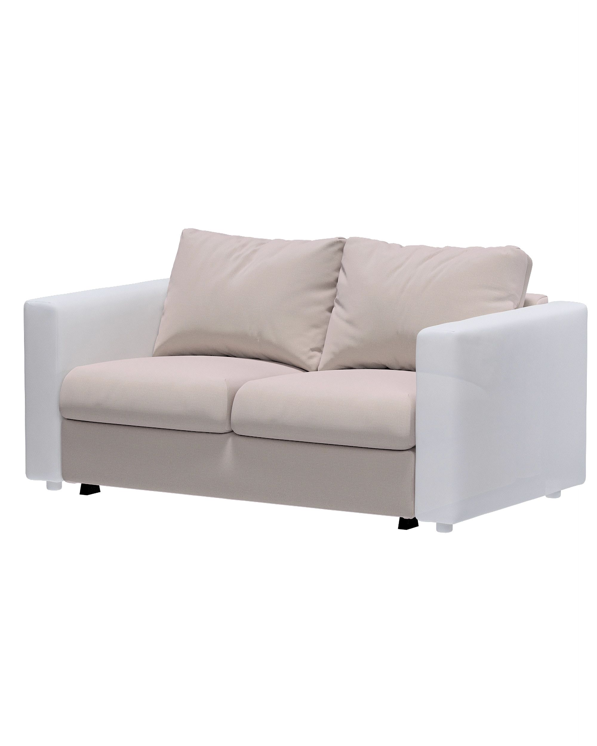 Hoes voor 2-persoons slaapbankelement Vimle kleur product beige stof fluweel