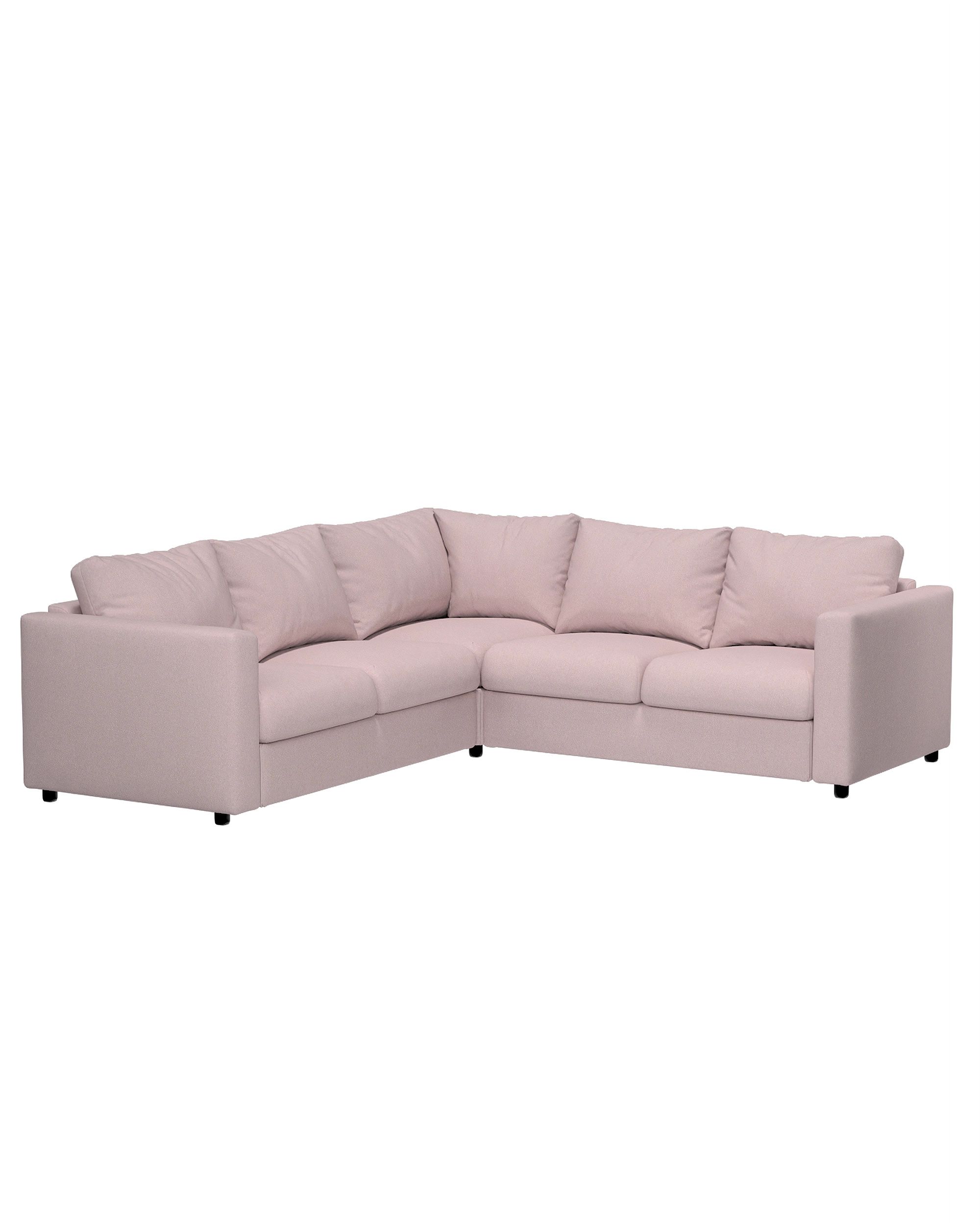 Hoes voor Vimle-hoekelement kleur product roze stof met structuur (hover)