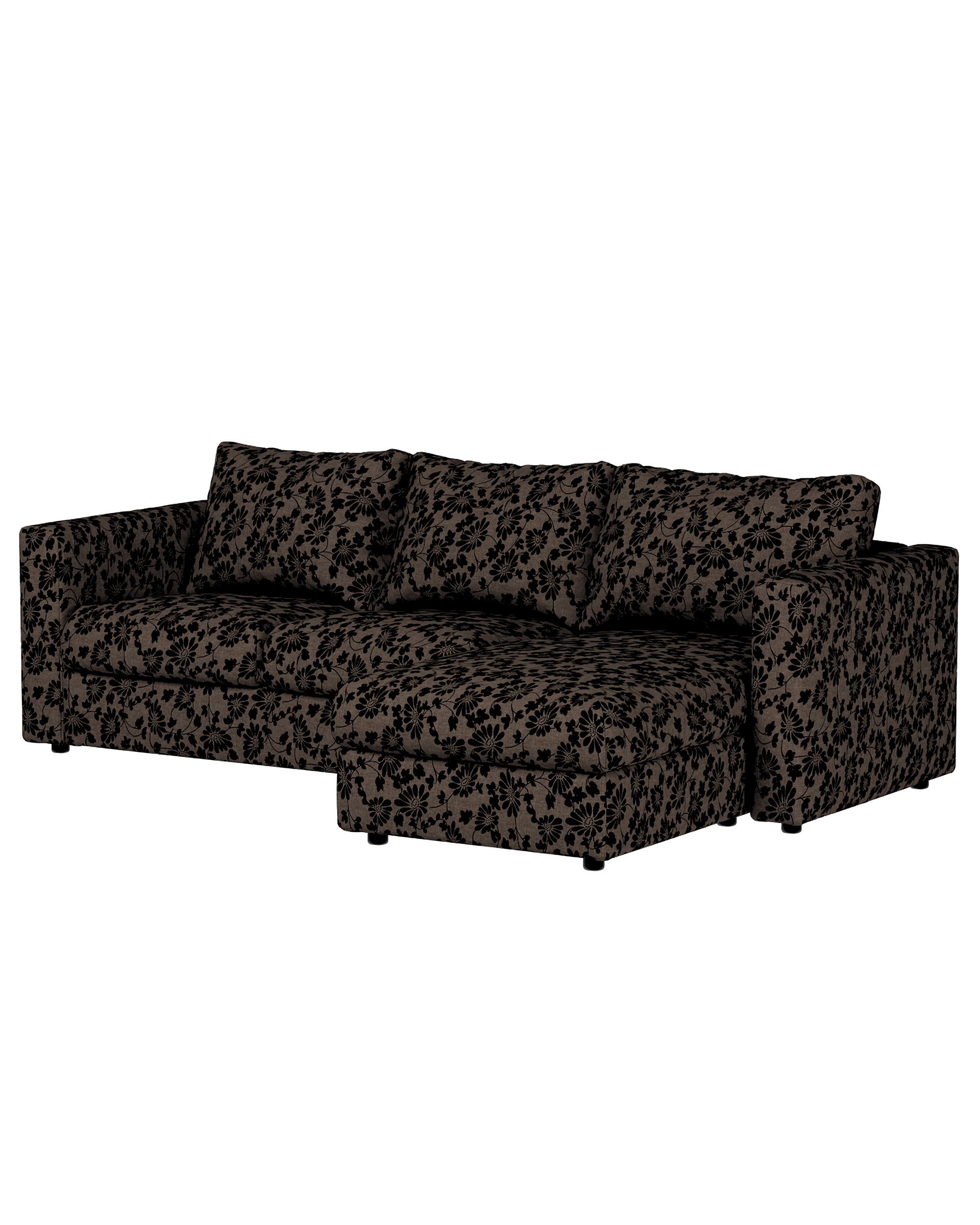 Hoes voor Vimle-zitmeubelelement kleur product bruin stof met structuur, met patroon (hover)