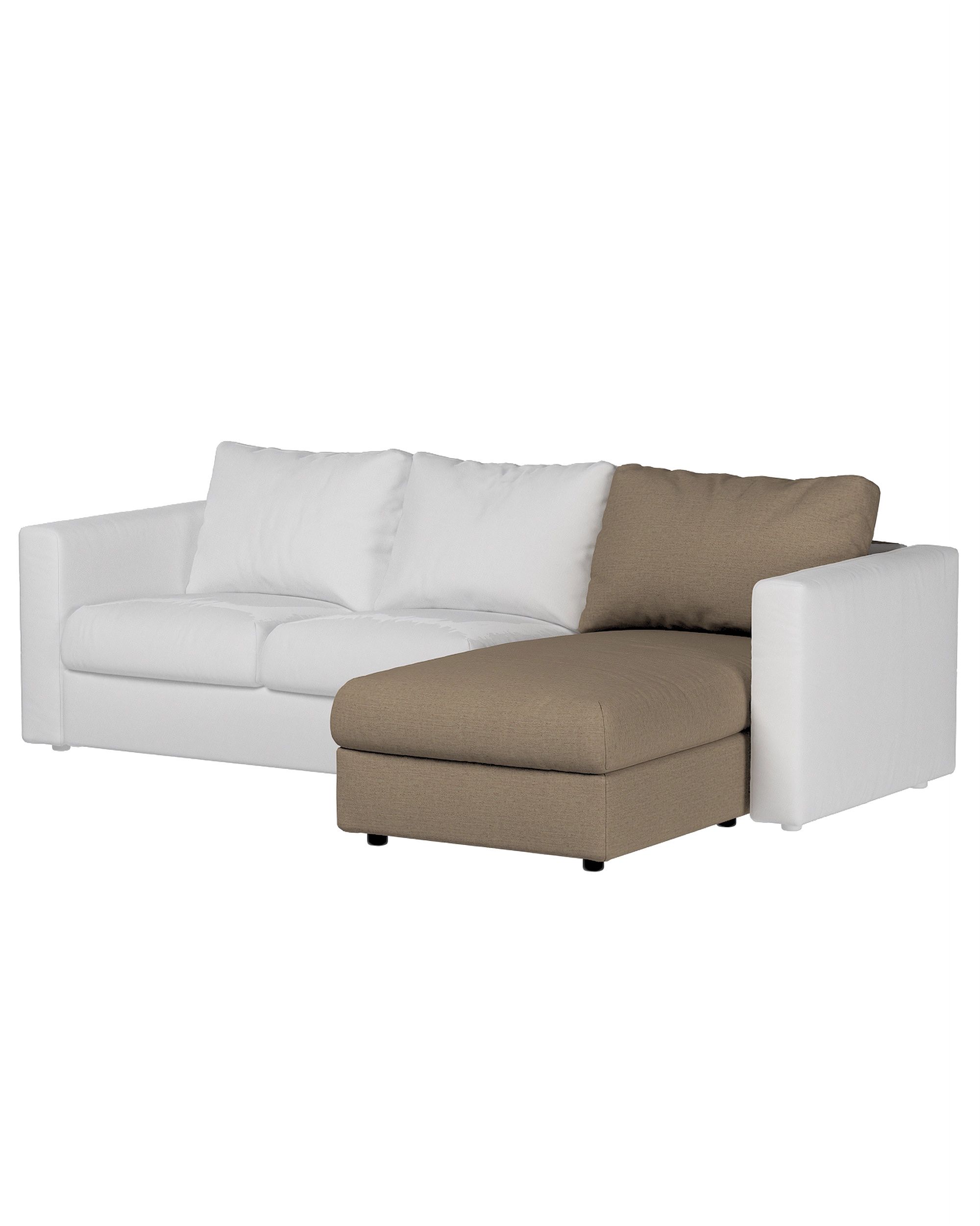 Hoes voor Vimle-zitmeubelelement kleur product beige stof met structuur