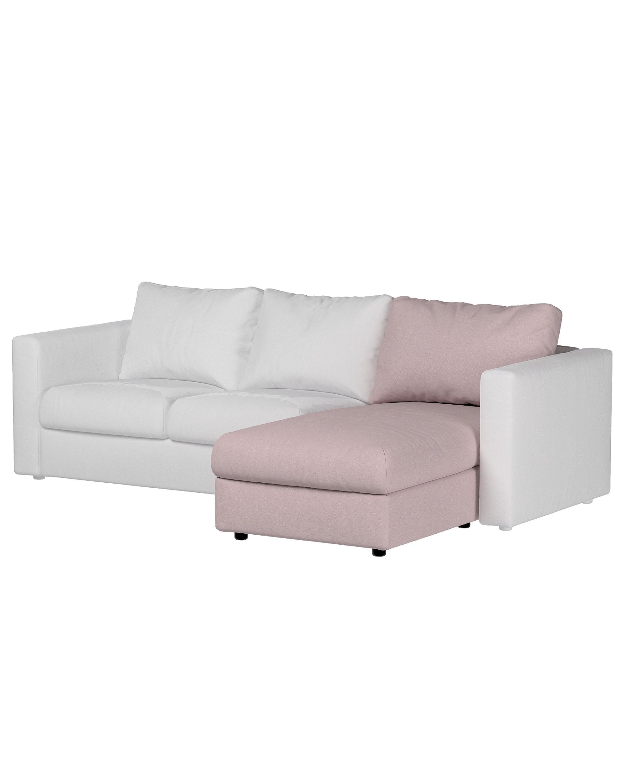 Hoes voor Vimle-zitmeubelelement kleur product roze stof met structuur
