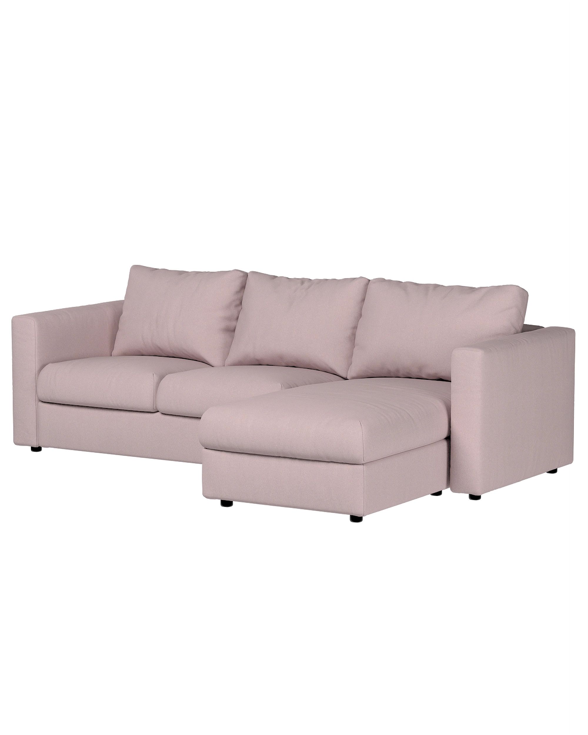 Hoes voor Vimle-zitmeubelelement kleur product roze stof met structuur (hover)