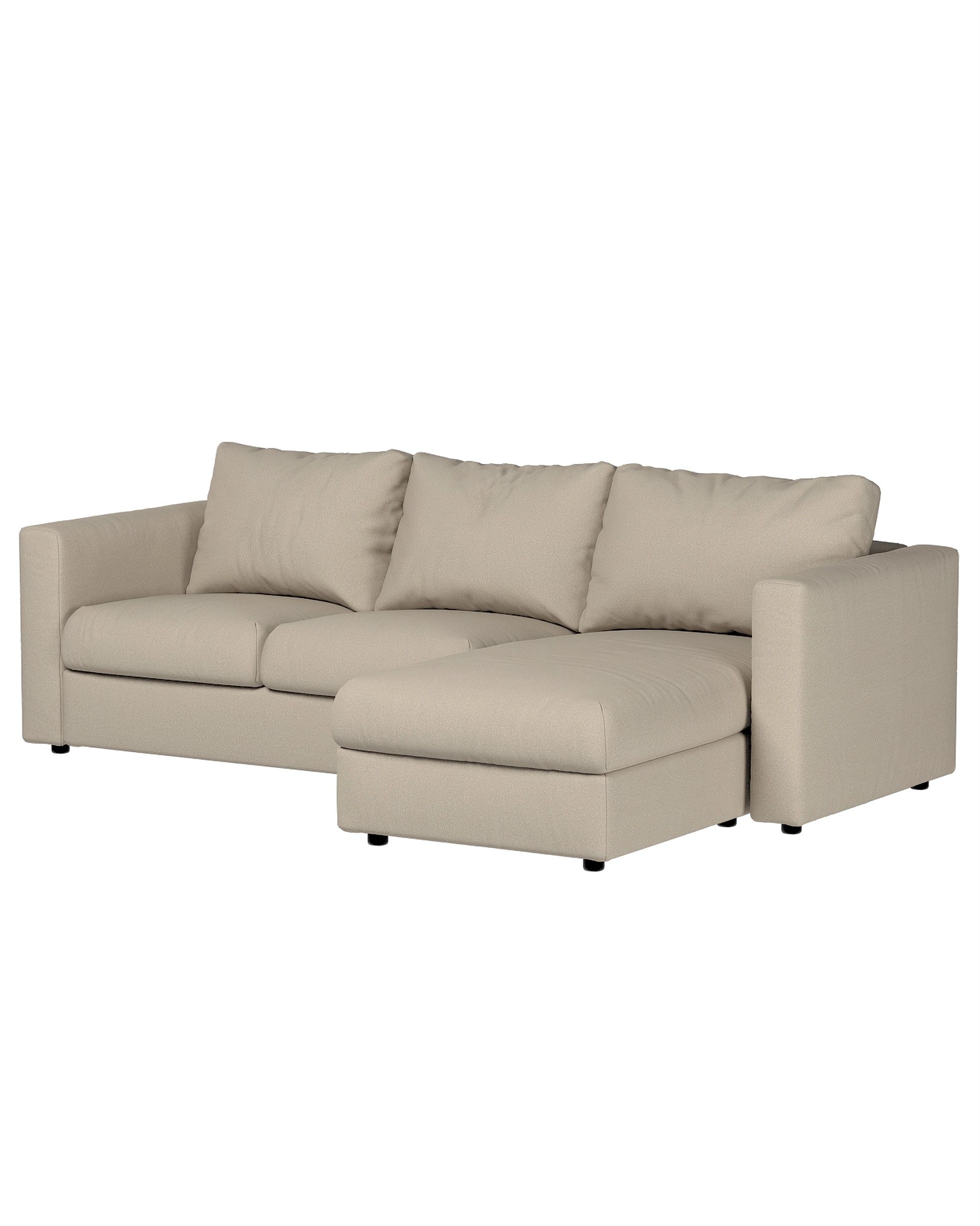 Hoes voor Vimle-zitmeubelelement kleur product beige stof met structuur (hover)