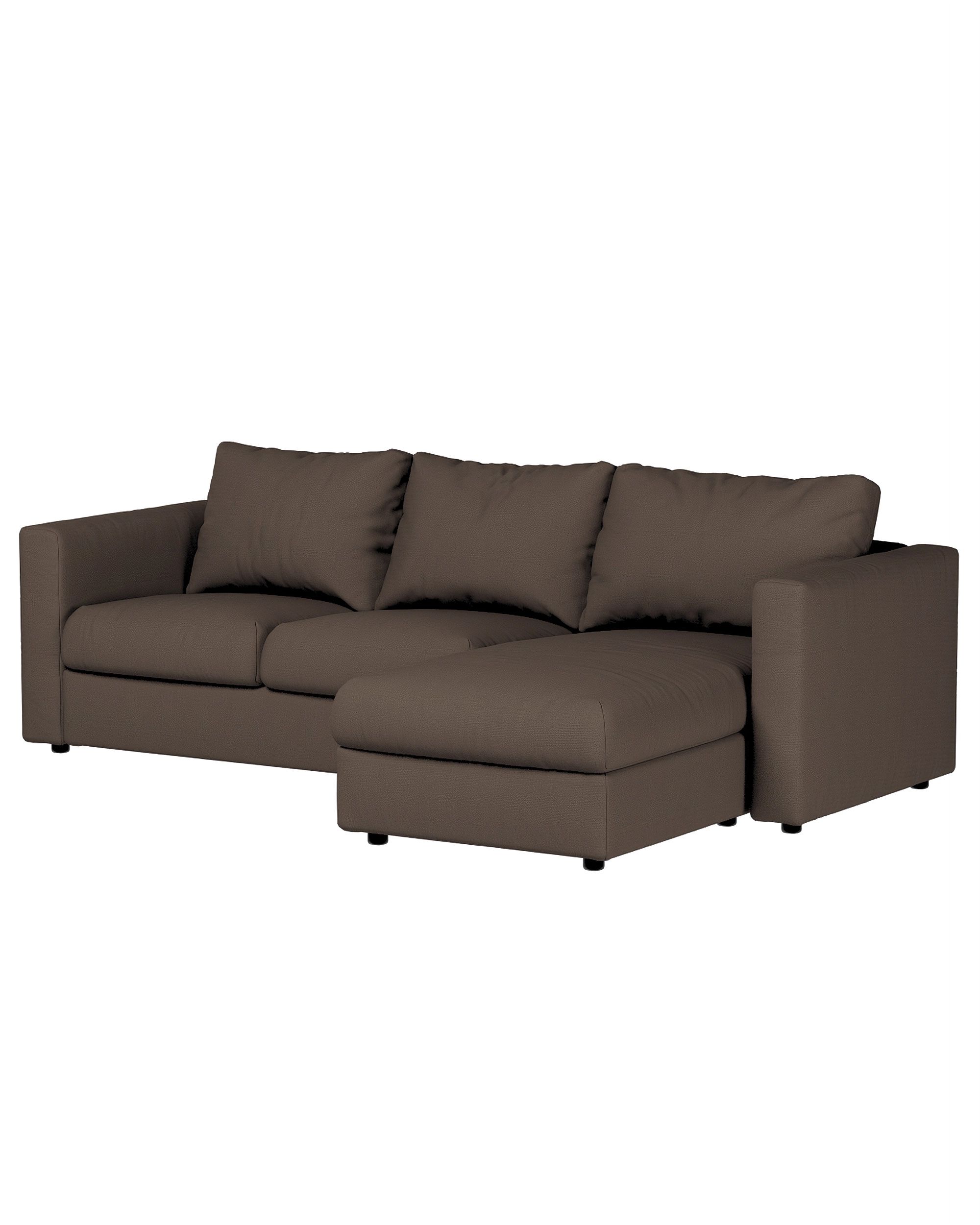 Hoes voor Vimle-zitmeubelelement kleur product bruin stof met structuur (hover)