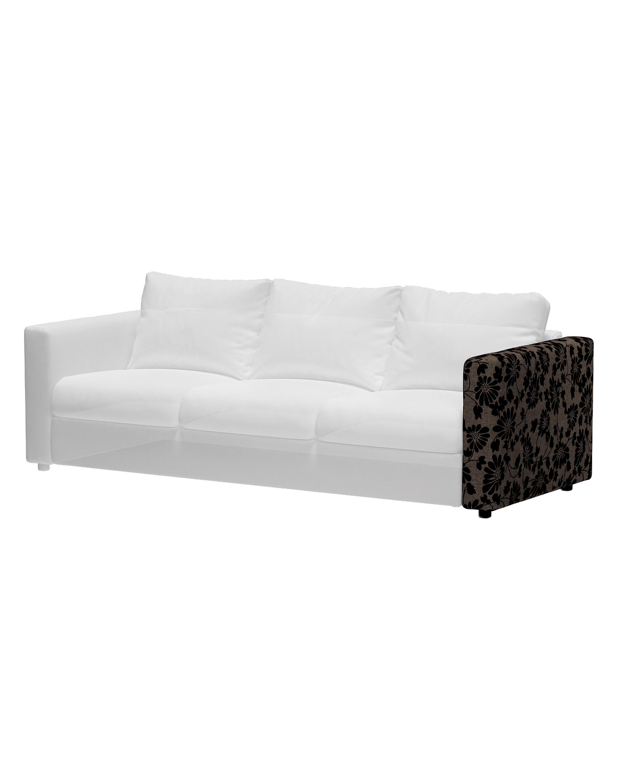 Hoes voor armleuning Vimle kleur product bruin stof met structuur, met patroon