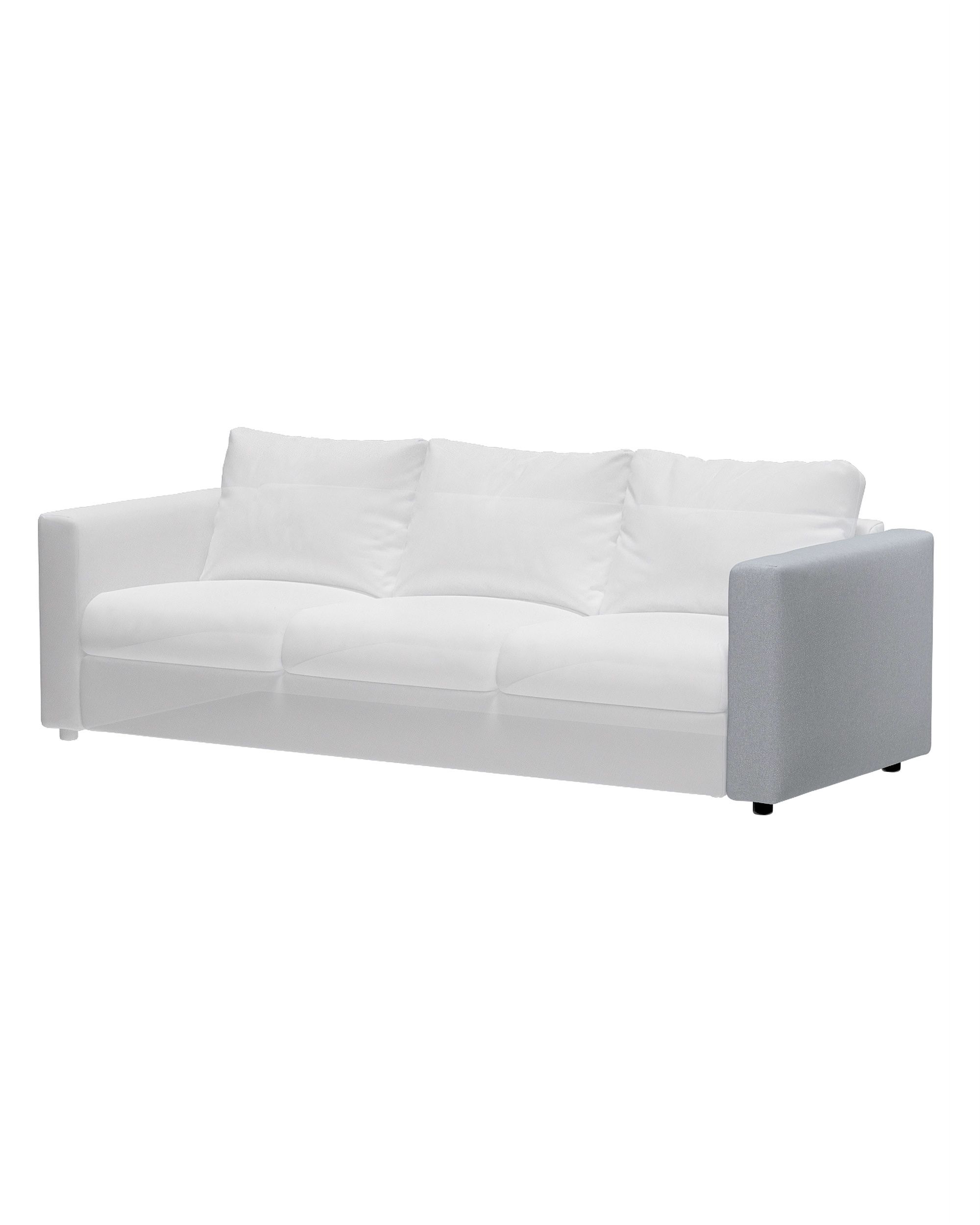 Hoes voor armleuning Vimle kleur product blauw stof met structuur