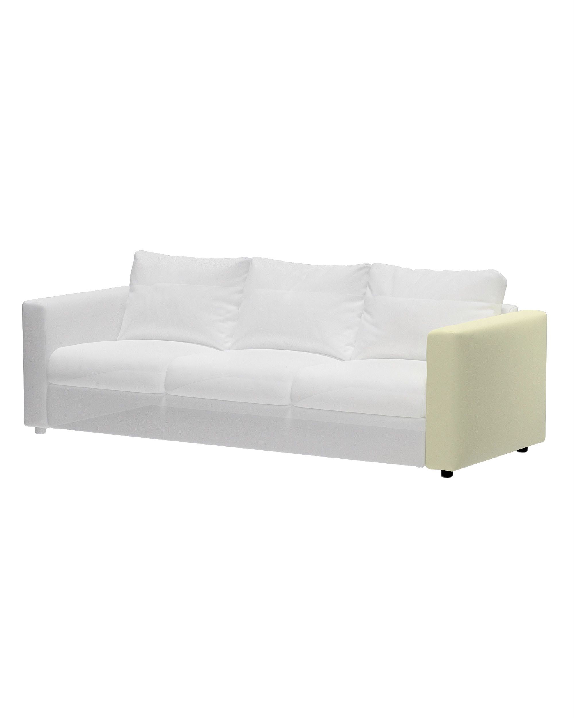 Hoes voor armleuning Vimle kleur product ecru stof glanzend, fluweel (hover)