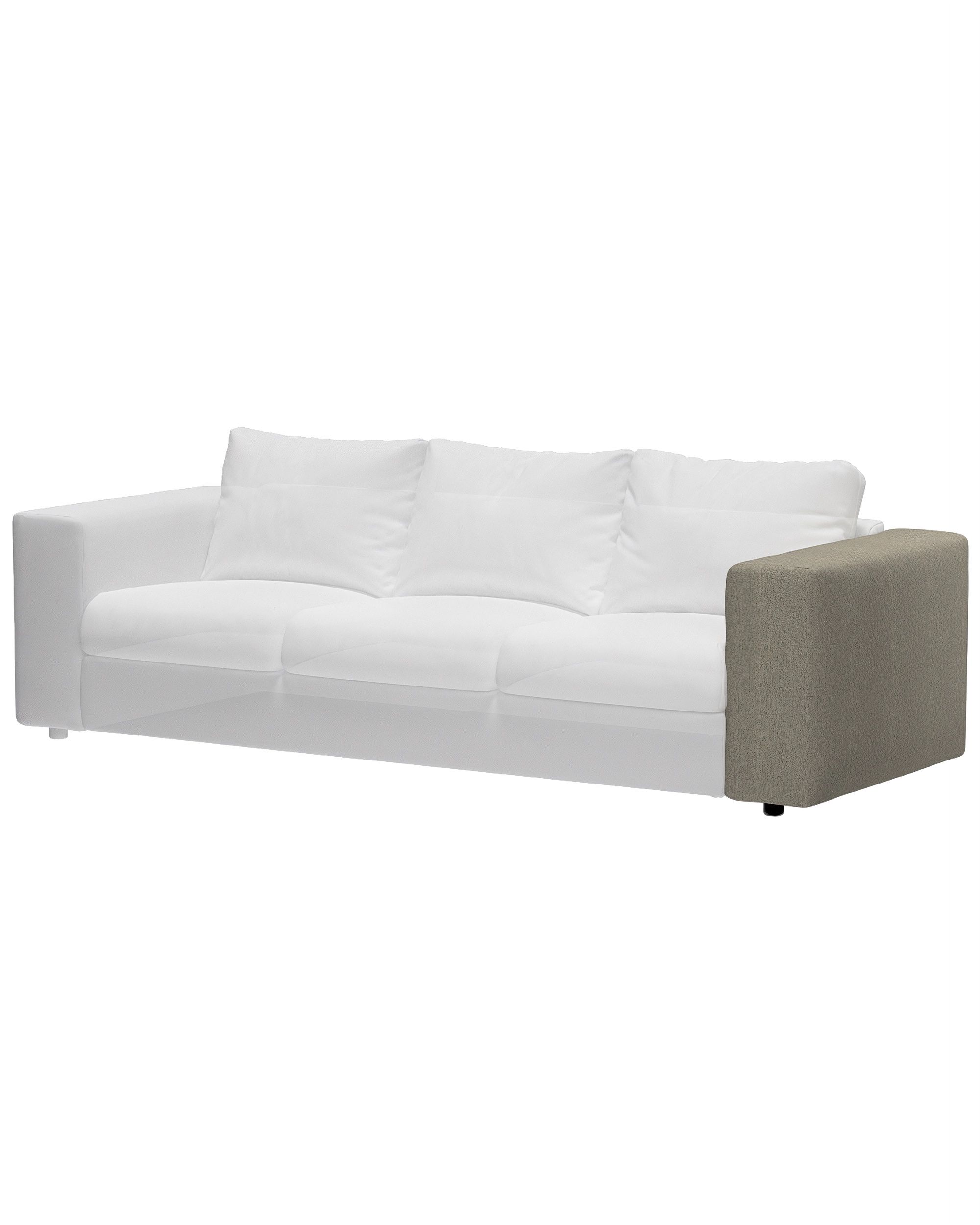 Hoes voor brede armleuning Vimle kleur product beige stof met structuur