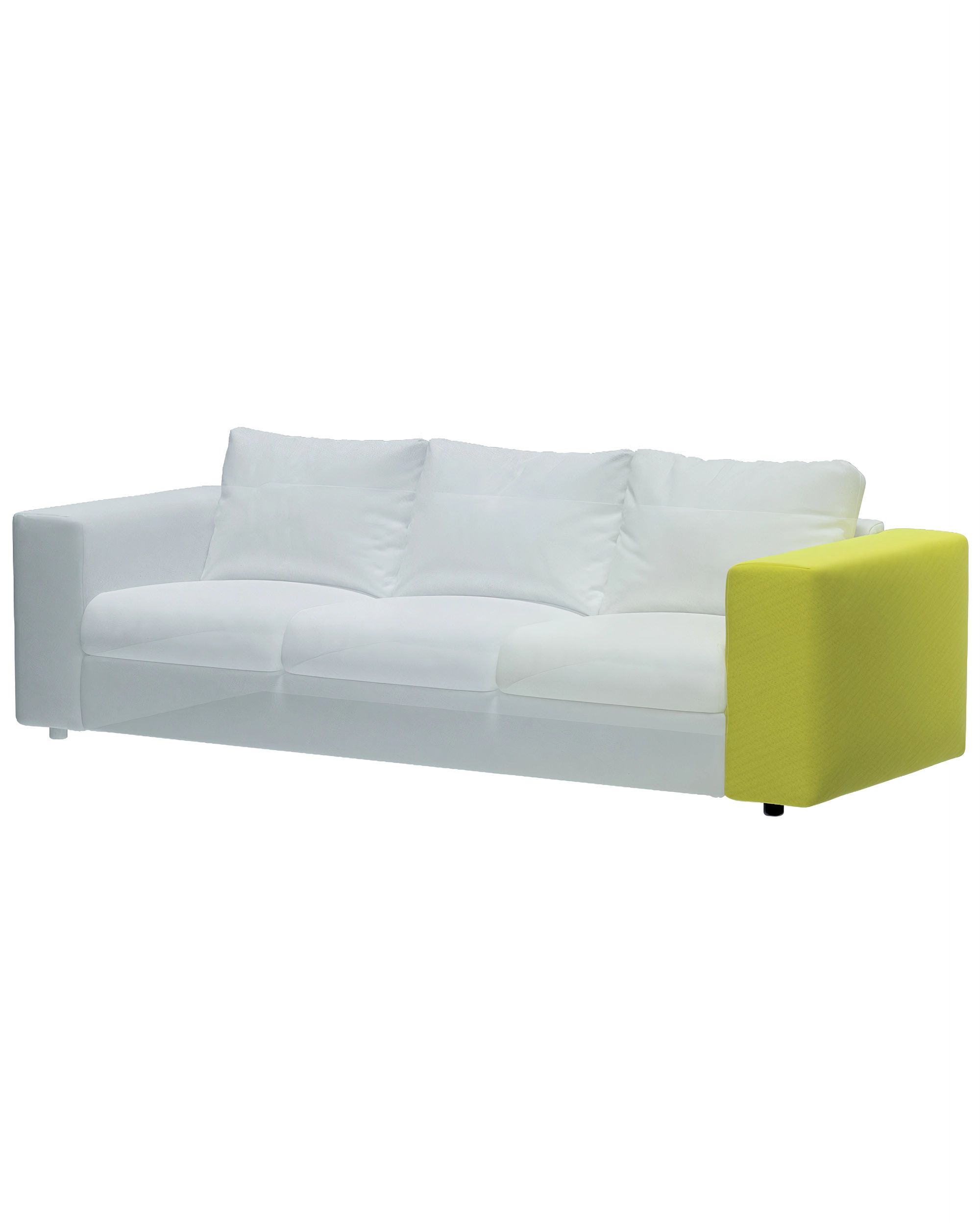 Hoes voor brede armleuning Vimle kleur product groen stof glanzend, fluweel