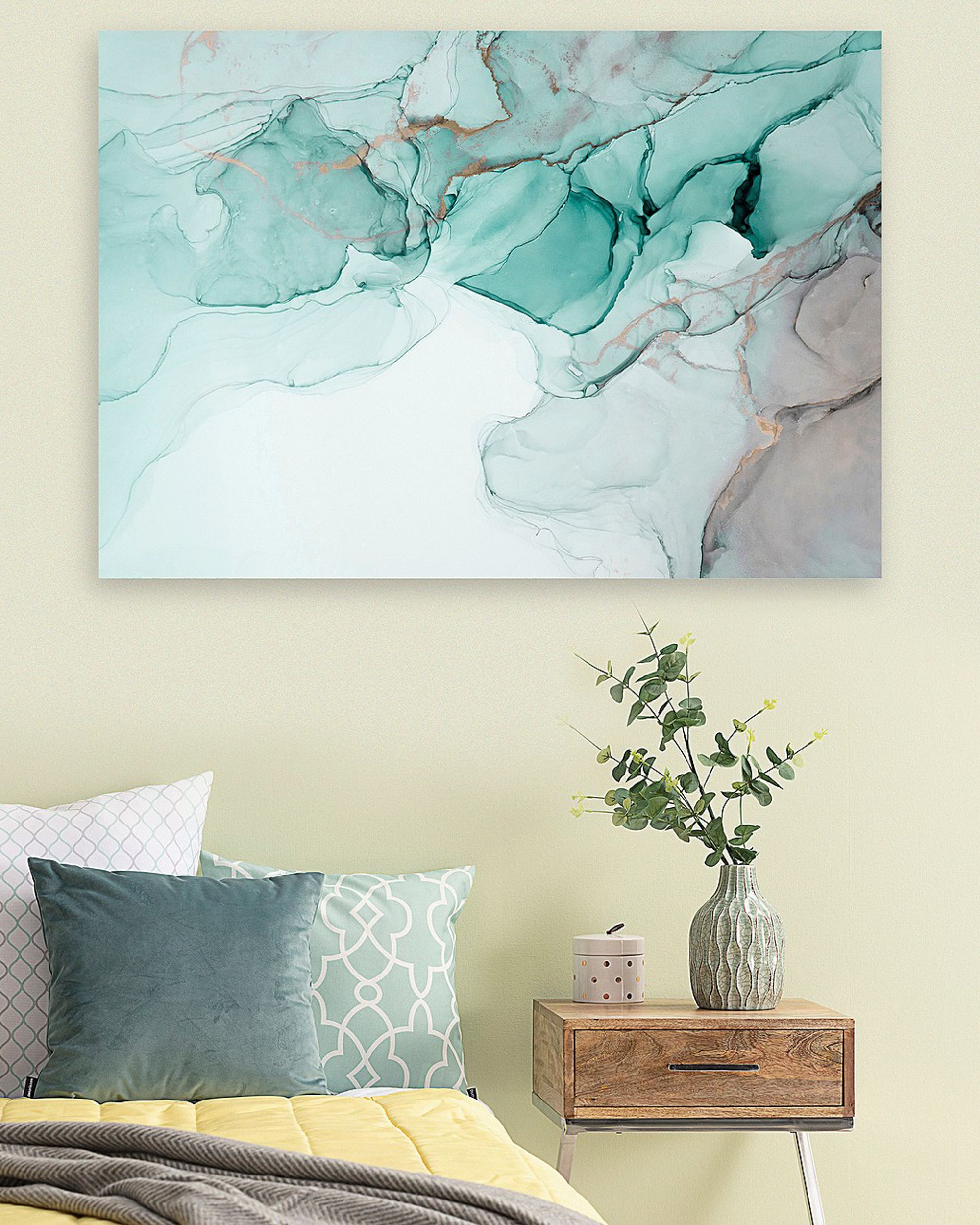 Kunstprint canvas Subtle Sage Art (hover)