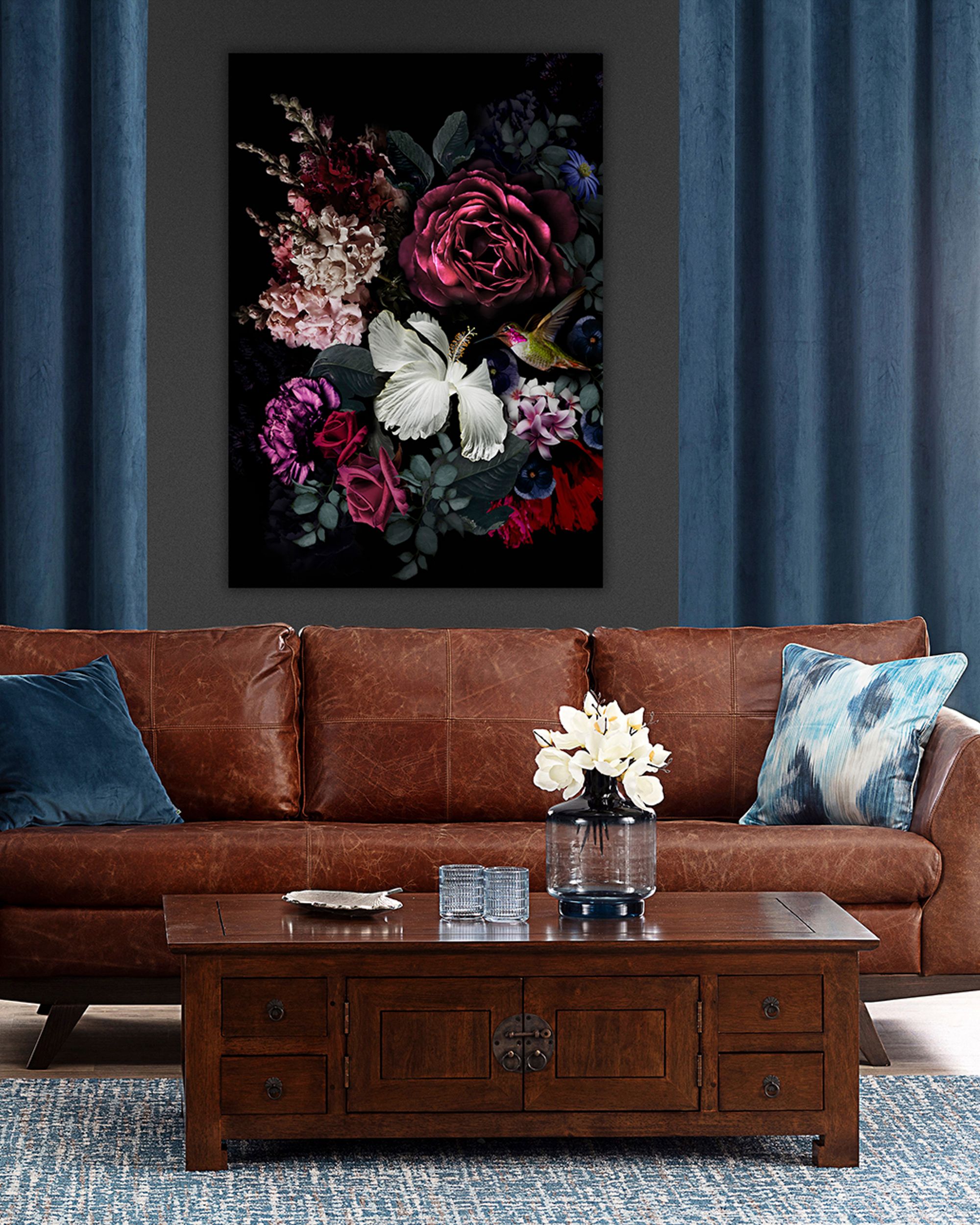 Kunstprint canvas Flowers I (hover)